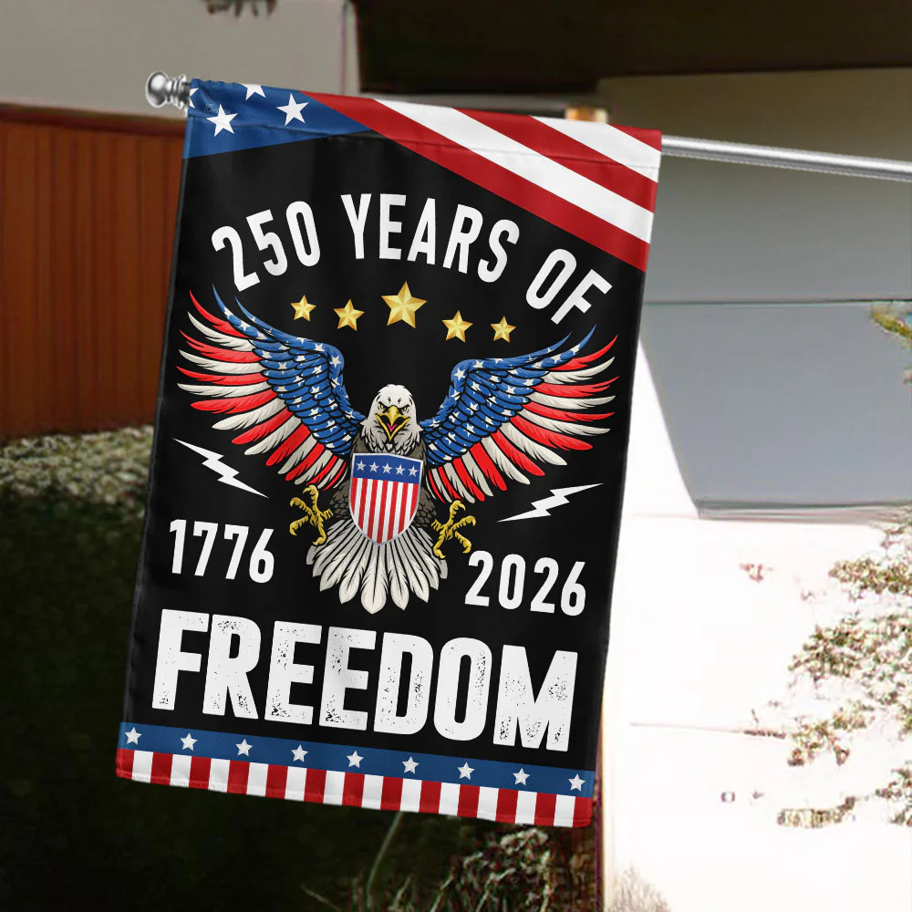 America Semiquincentennial 250 Years of Freedom 250th Anniversary Flag