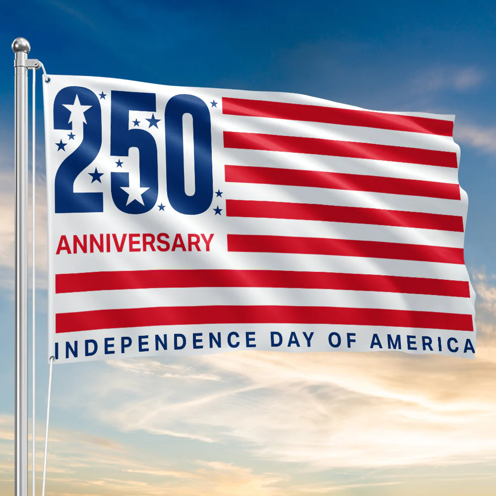 American Flag - 250 Anniversary Independence Day of America 4th Of july Grommet Flag