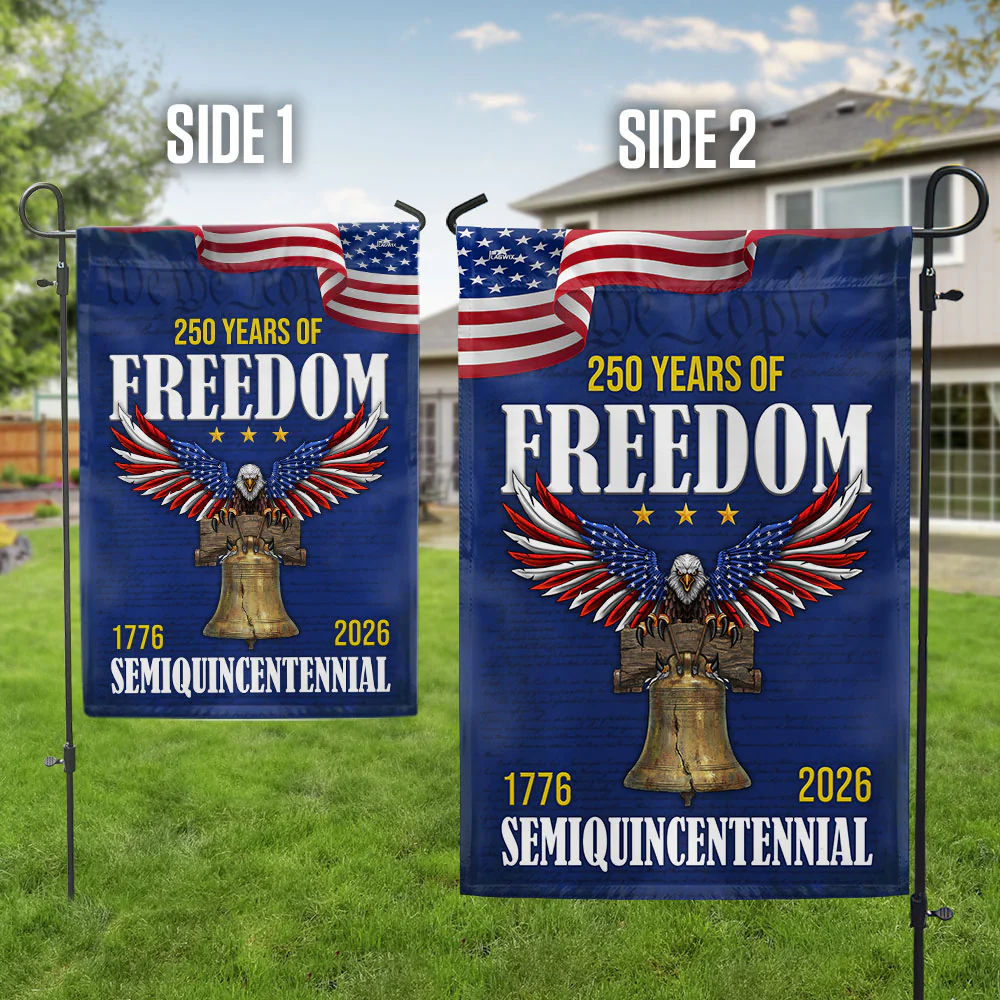 250 Years of Freedom Flag, 1776 2026 Eagle with Liberty Bell US Flag