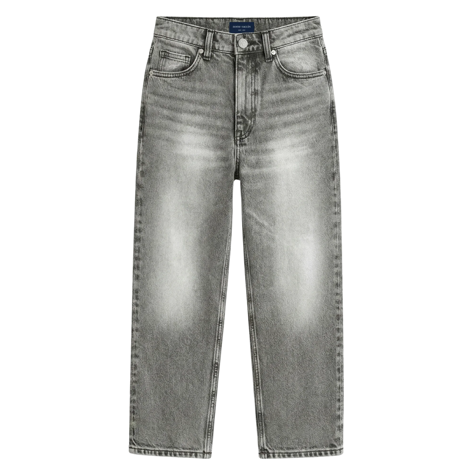 Relaxed Straight Fit Jeans Grey