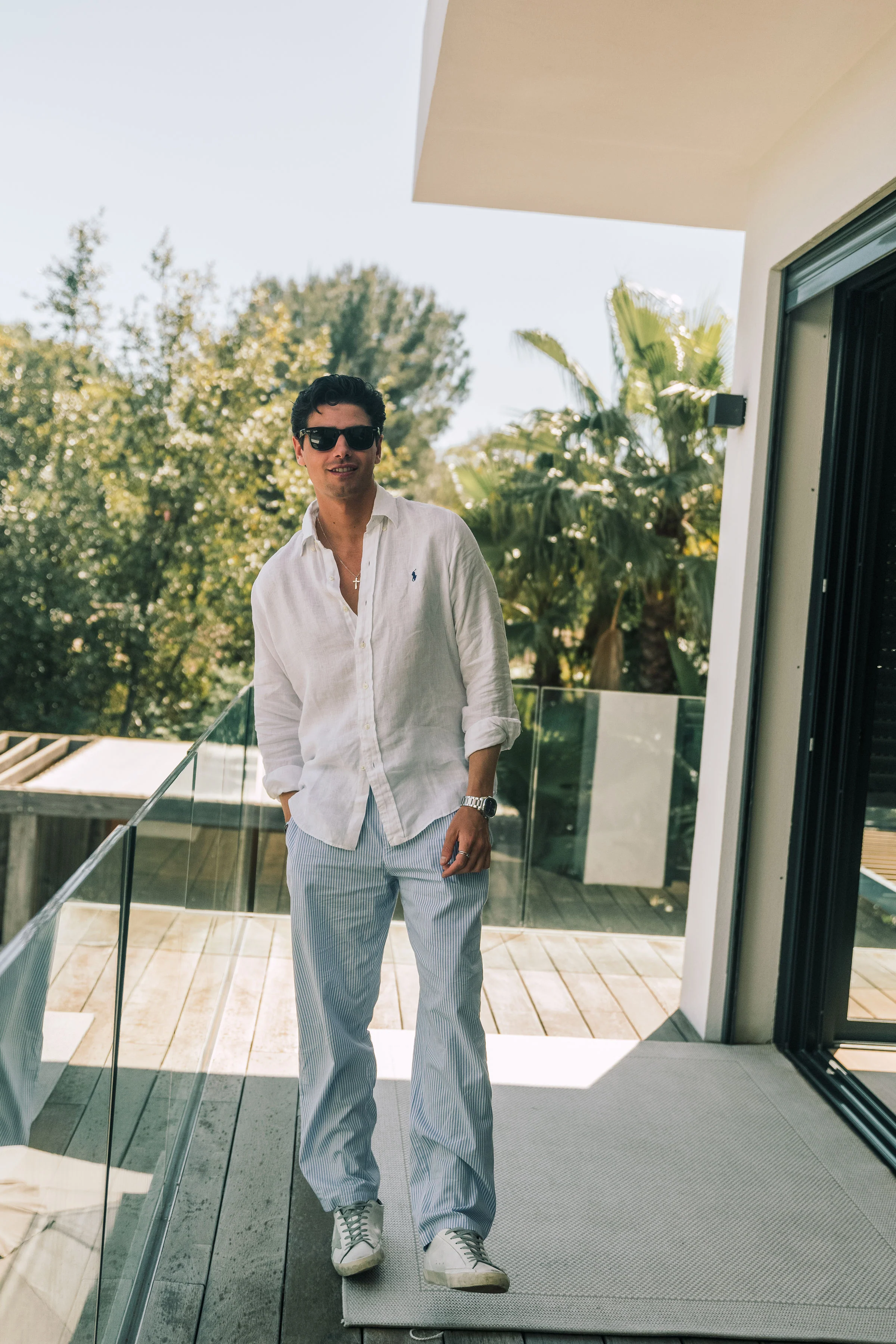 Yacht Club Striped Pants