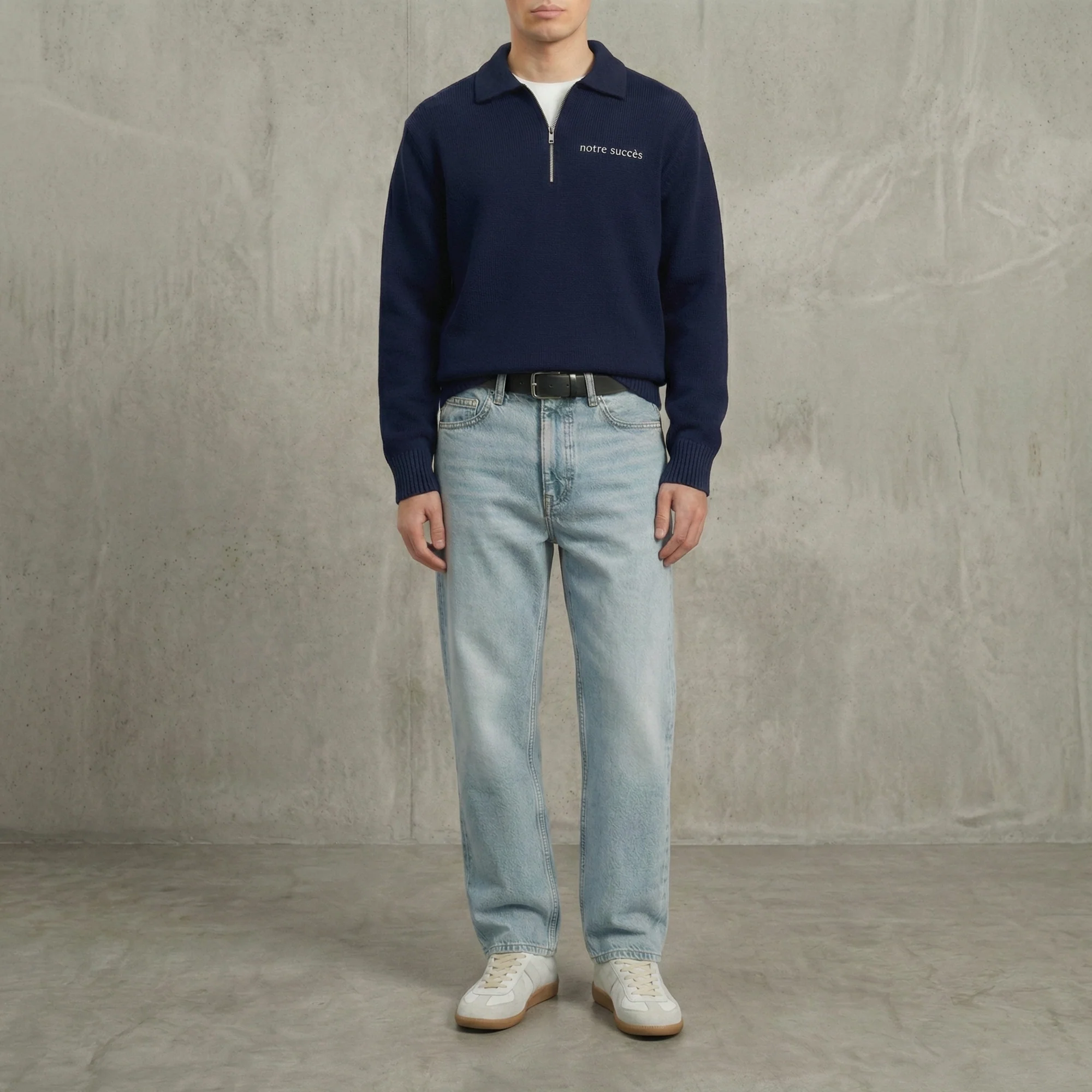 Relaxed Straight Fit Jeans Blue