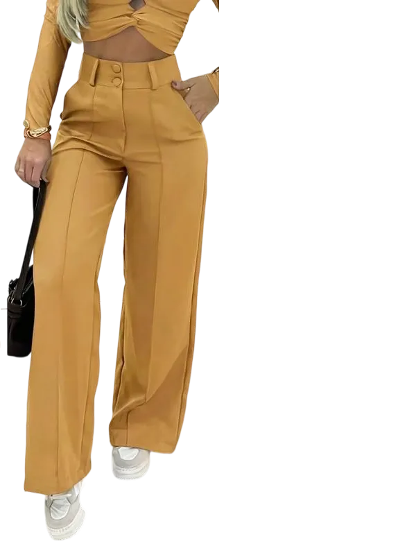 Women's Simple Wide-Leg Pants