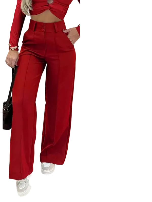 Women's Simple Wide-Leg Pants