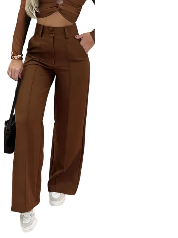 Women's Simple Wide-Leg Pants