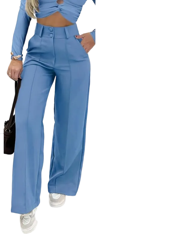 Women's Simple Wide-Leg Pants