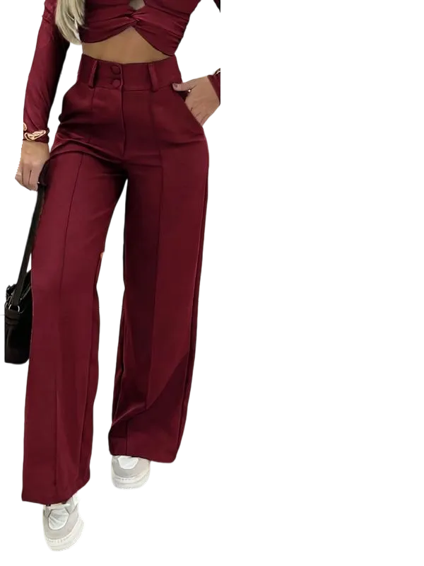 Women's Simple Wide-Leg Pants