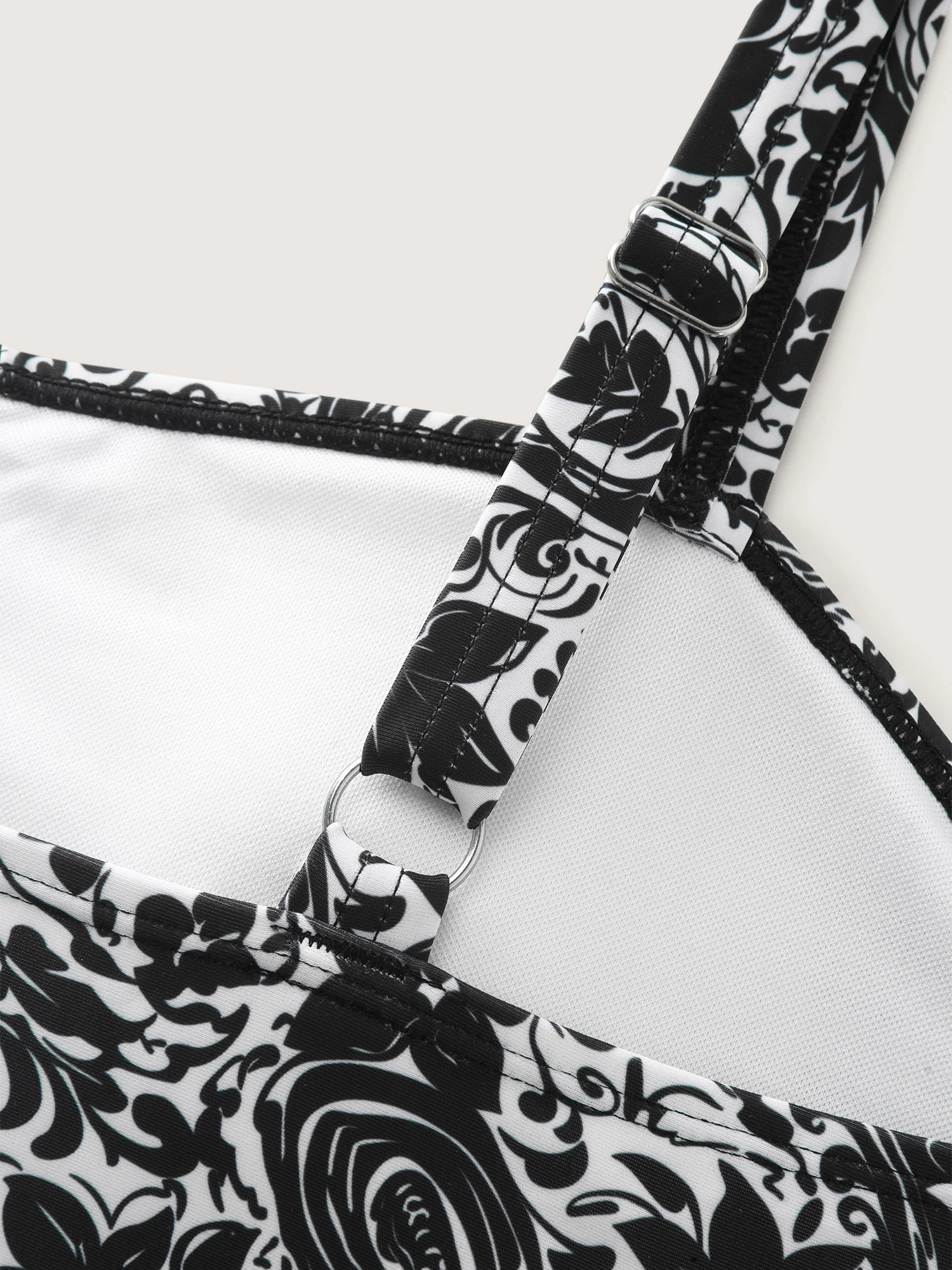 Paisley Print Twist Front Swim Dress