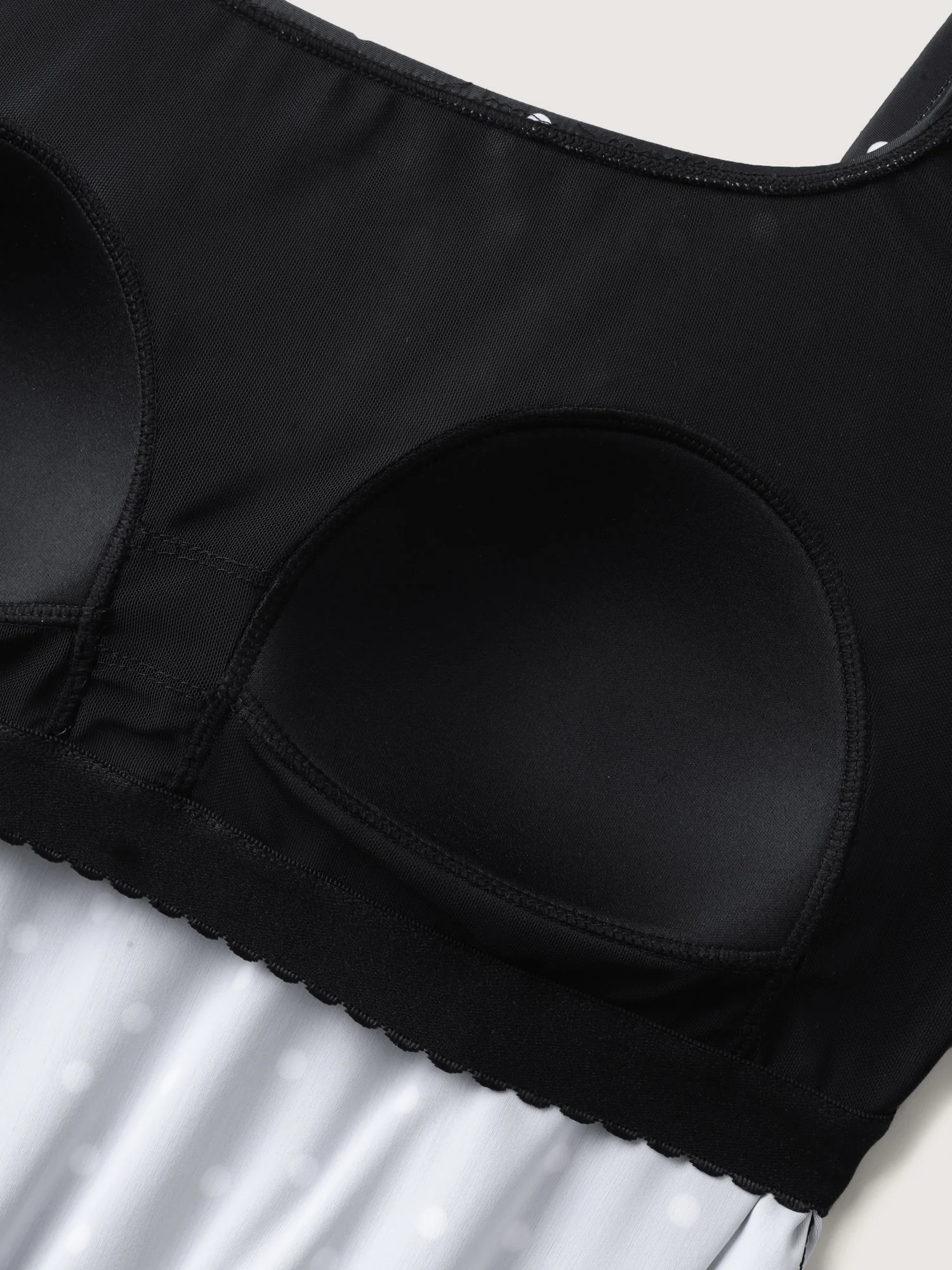 Polka Dots Pockets Swim Romper