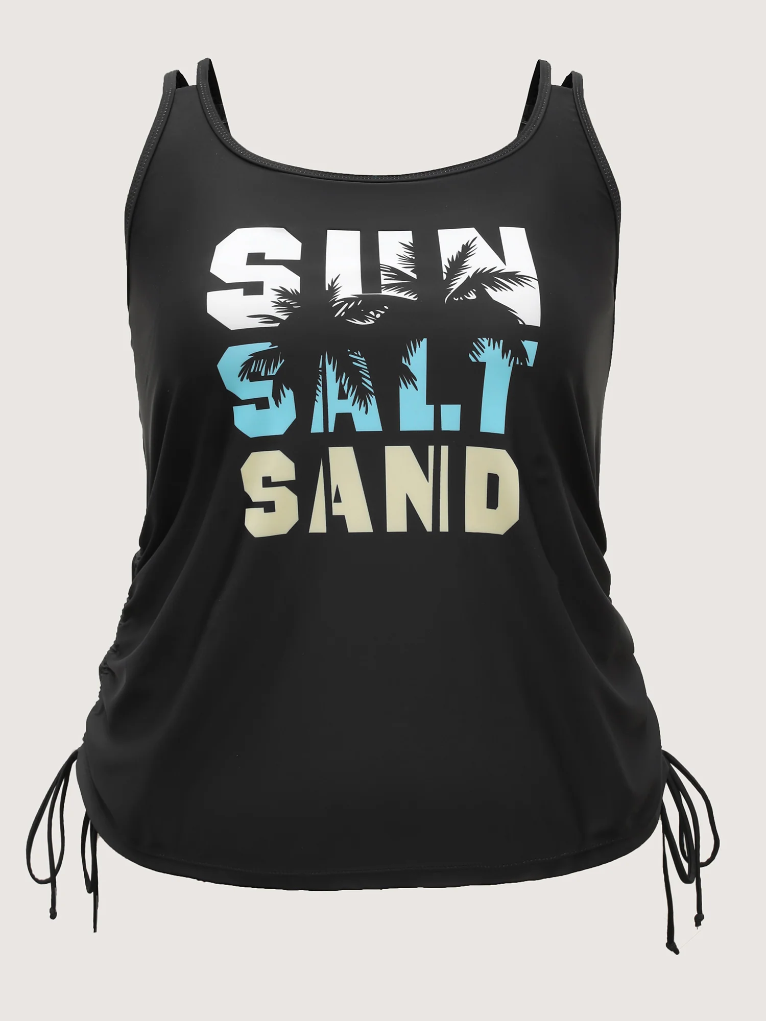 Sun Salt Sand Print Swim Top