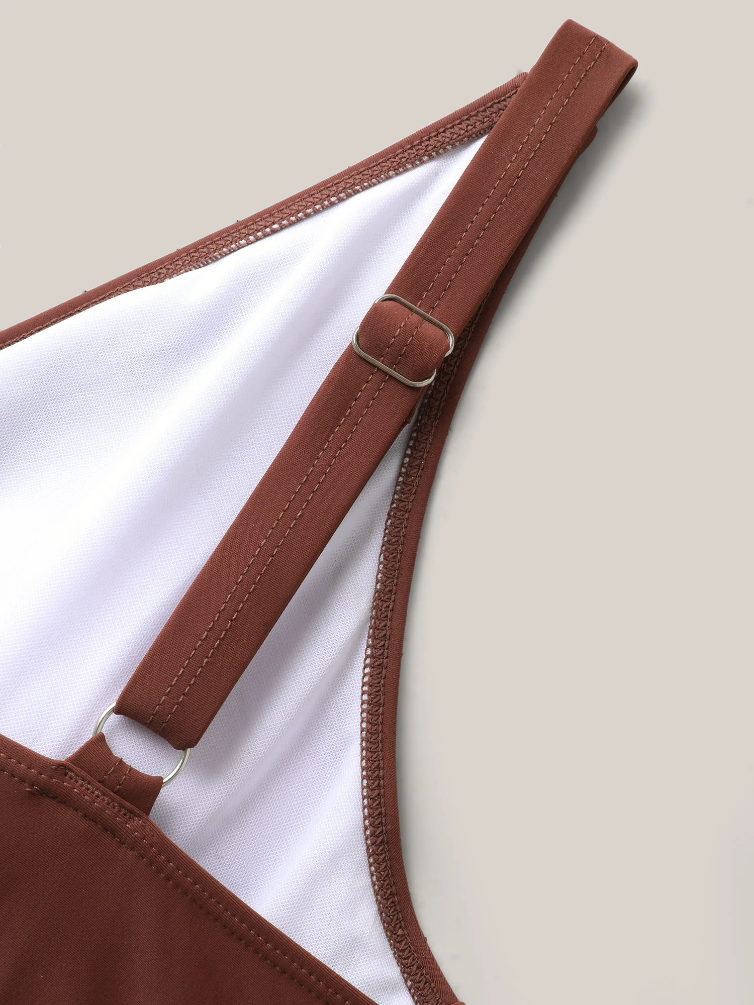 Boho Print Non-Removable Belt One-Piece Swimsuit