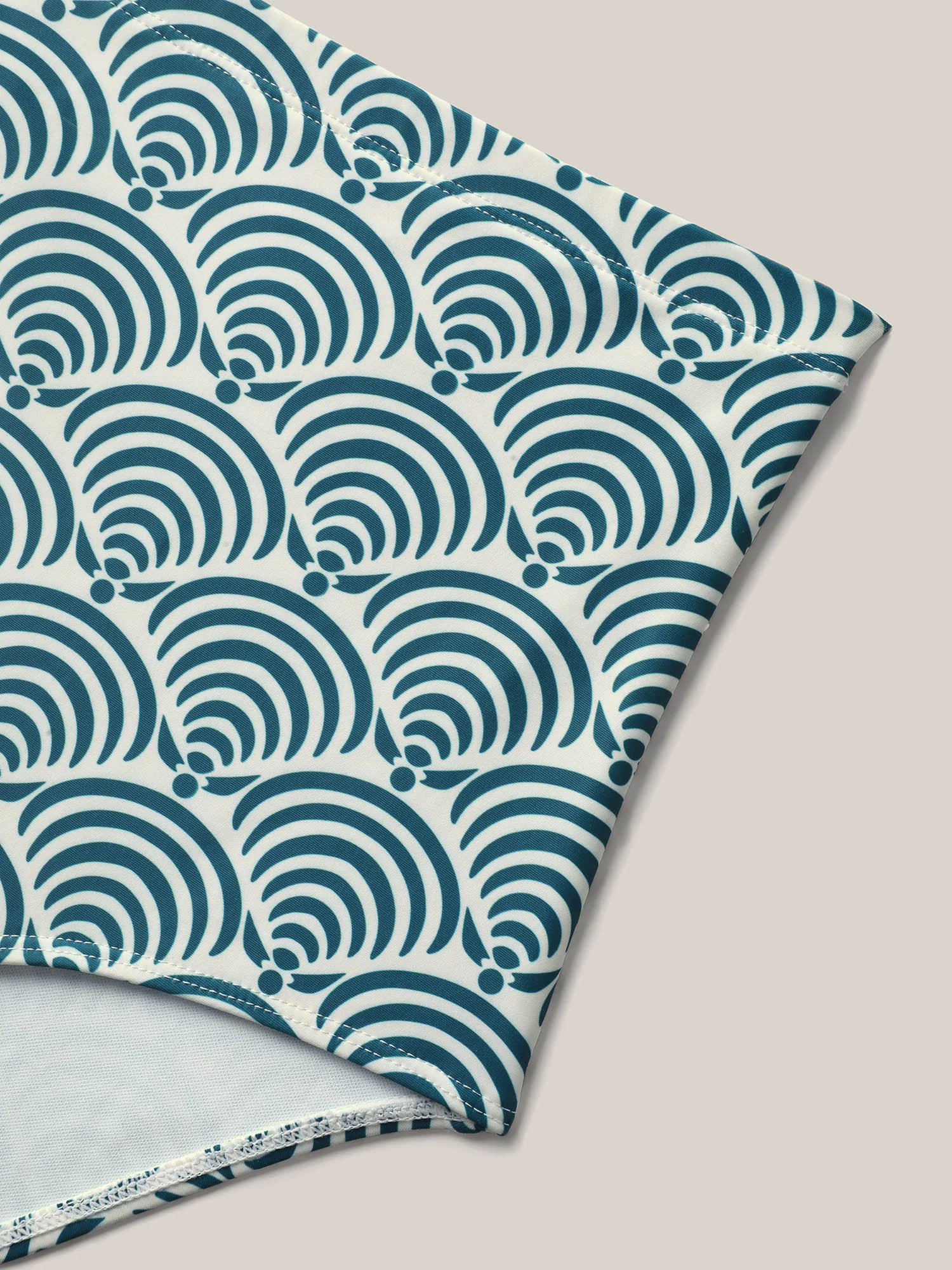 Shell Print Ruched Swim Dress