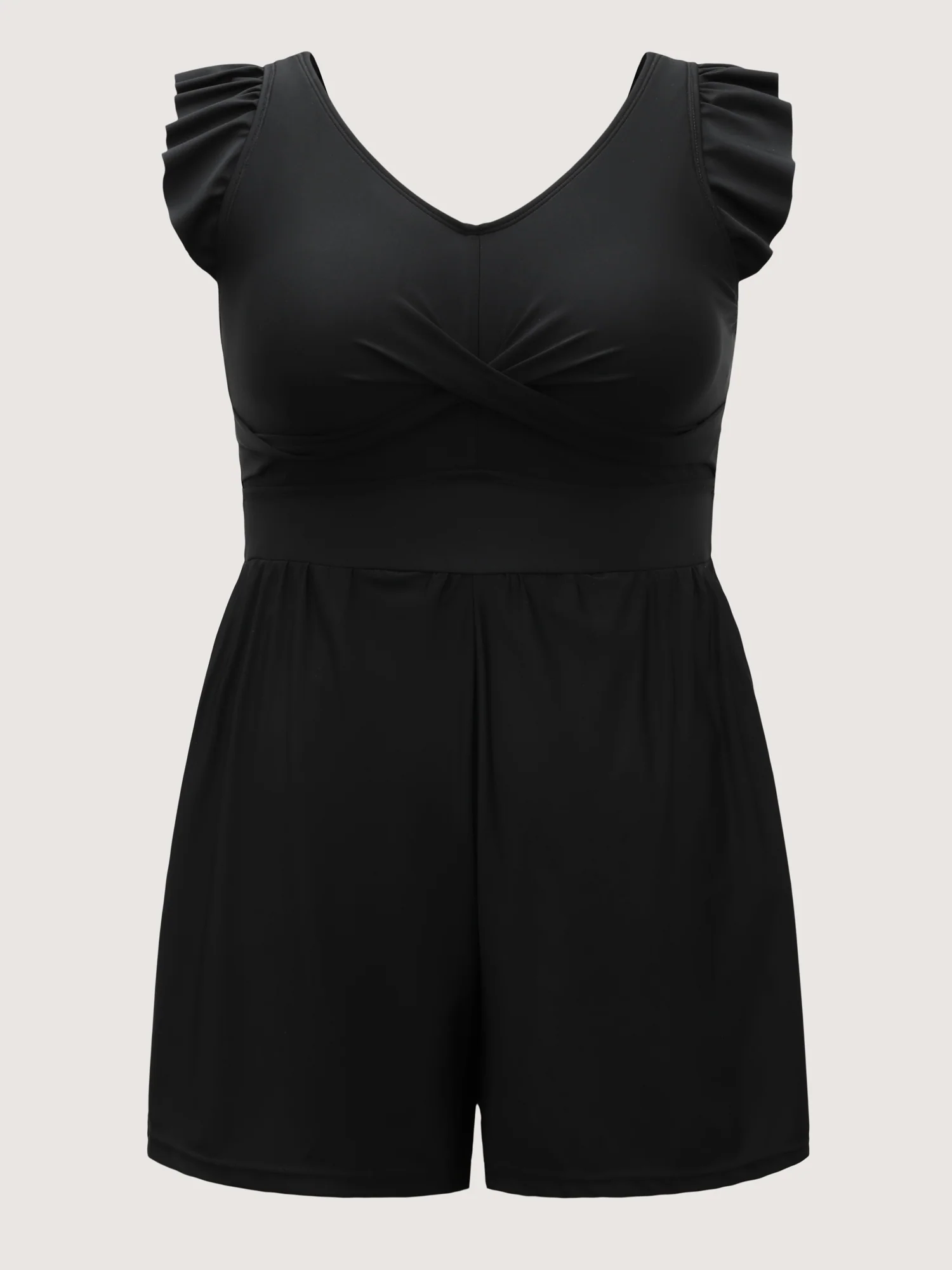 Twist Front Ruffled One-Piece Swimsuit