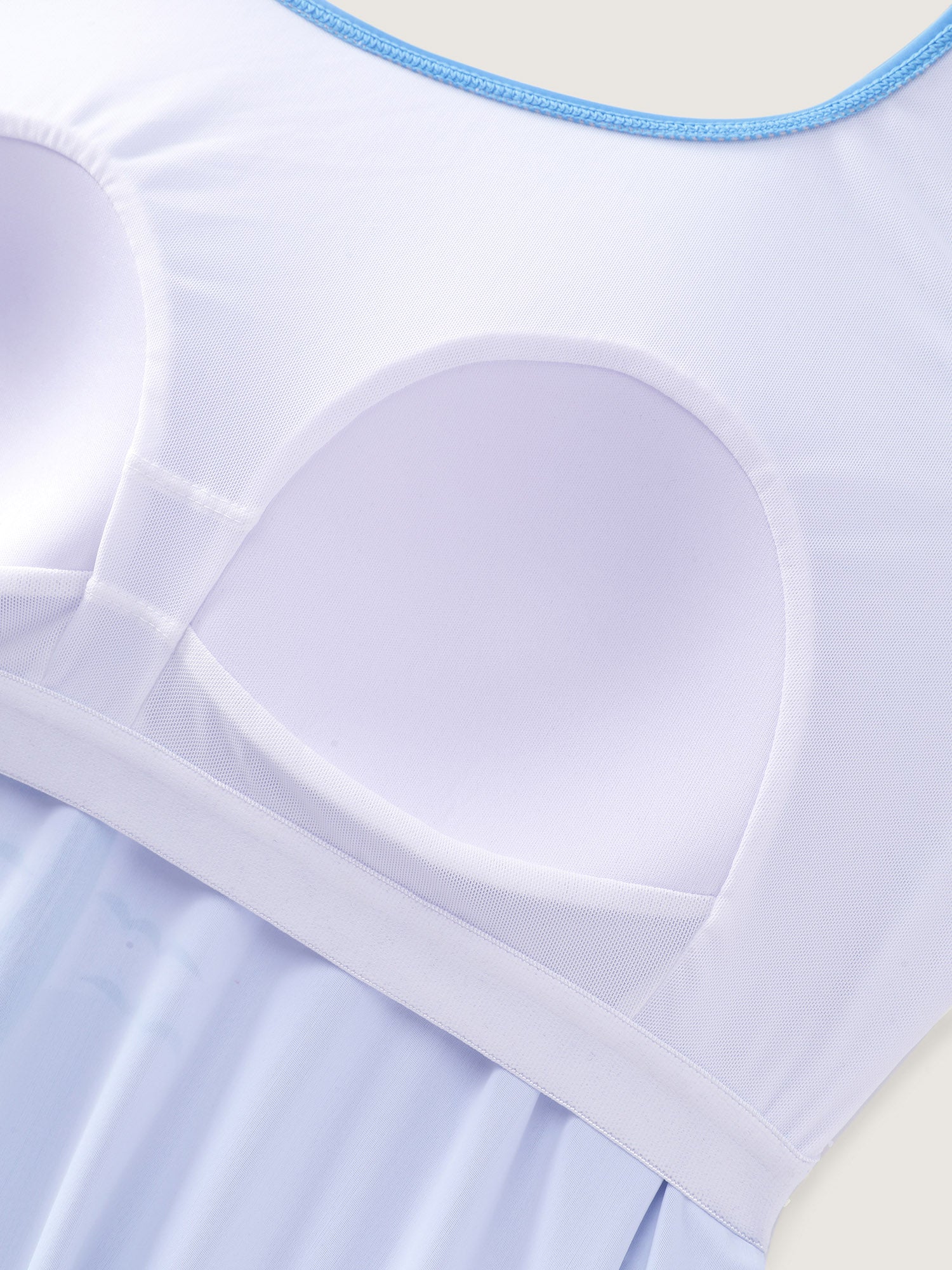 Island Print Drawstring Adjustable Swim Top