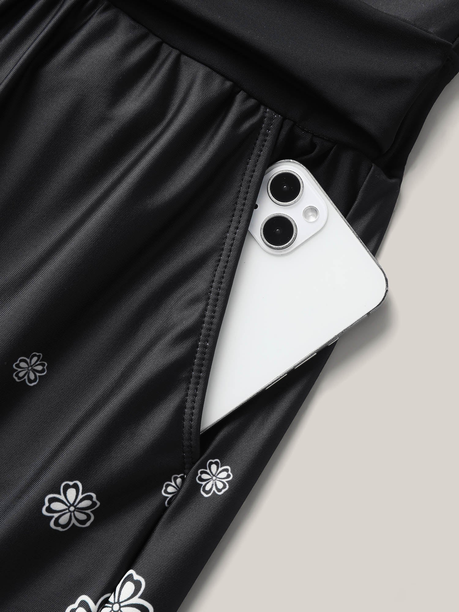 Boho Print Pockets Belted One-Piece Swimsuit