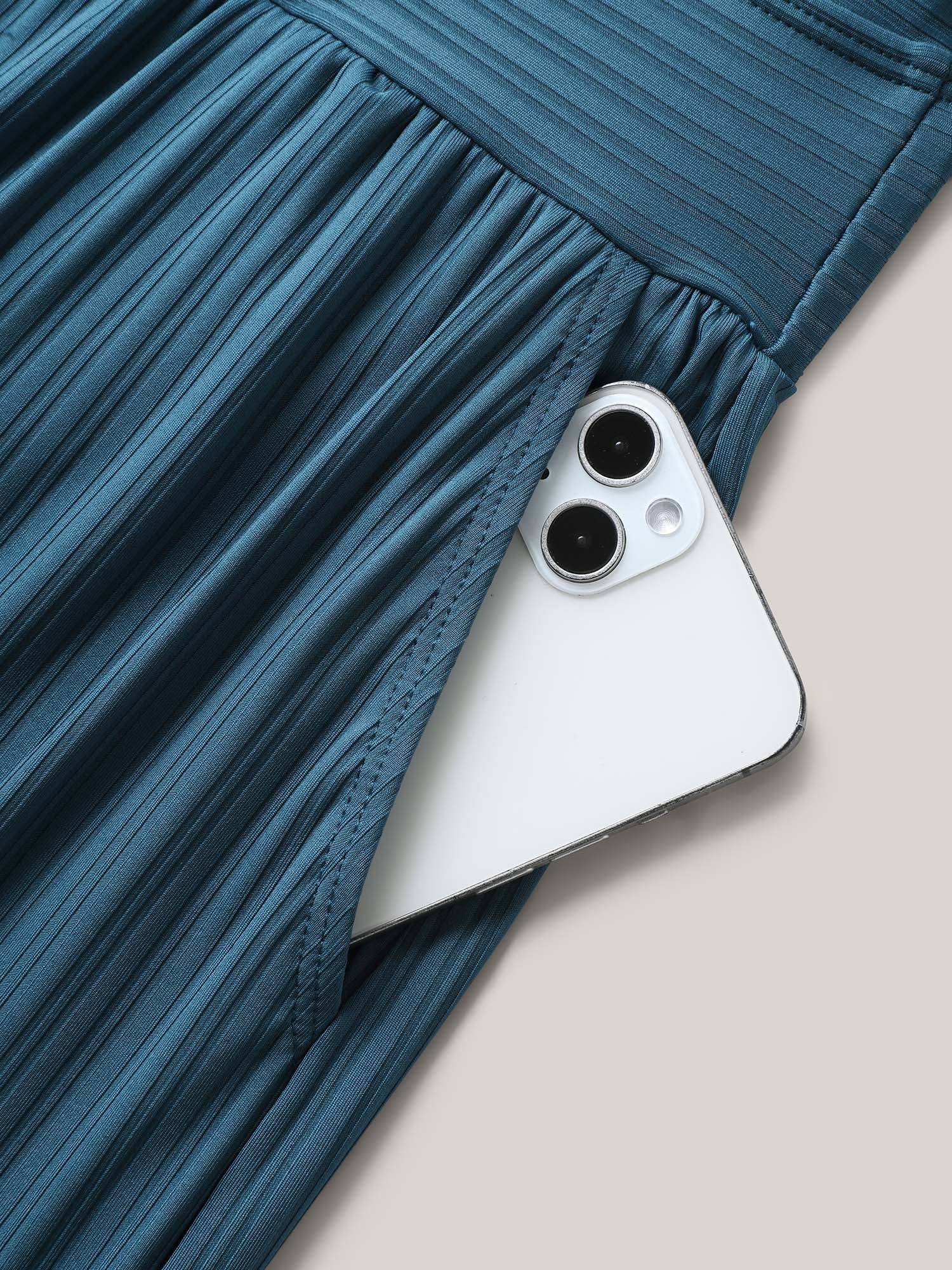 Adjustable Drawstring Pockets One-Piece Swimsuit