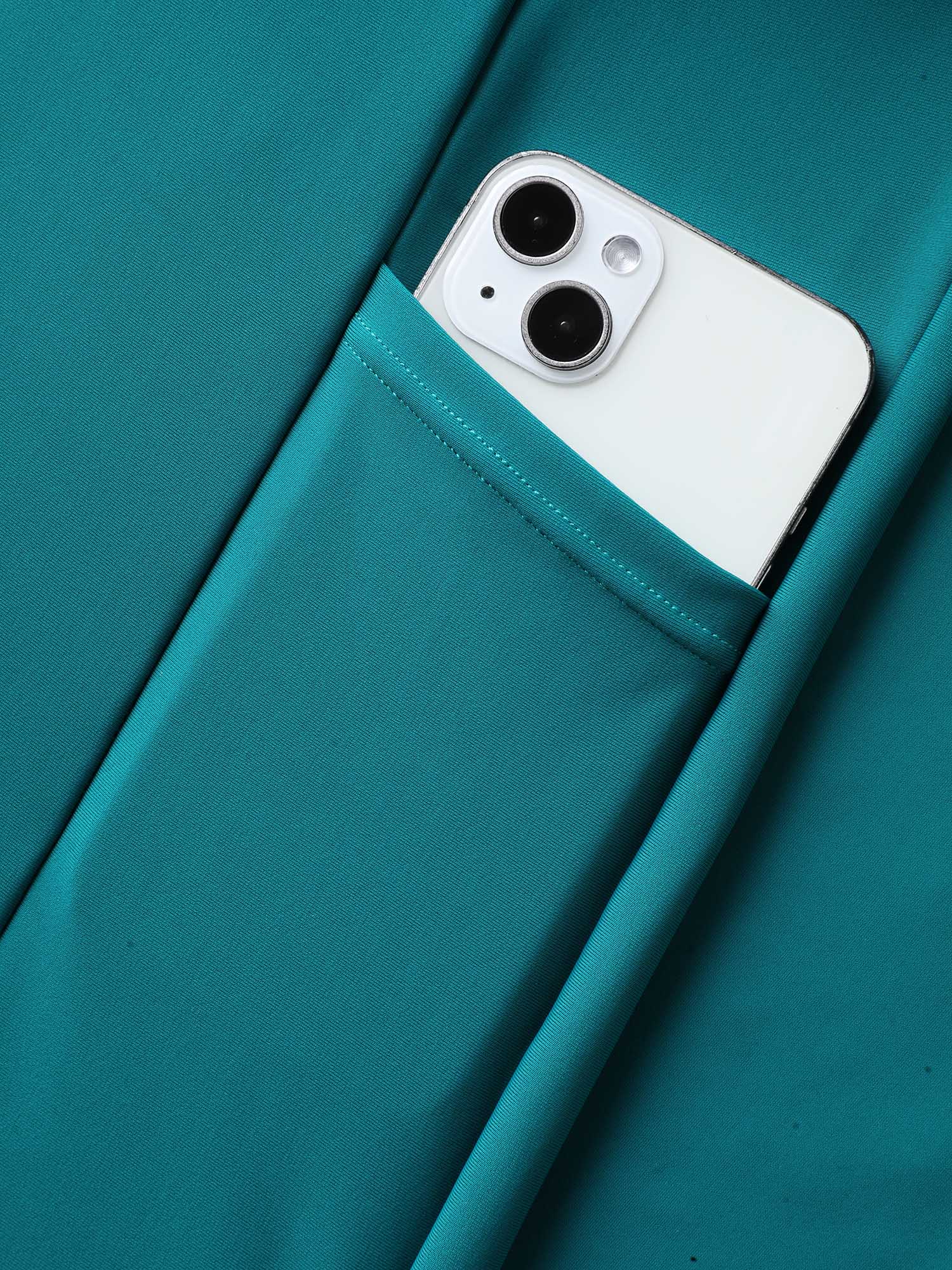 Anti-Float Tie Twist Slit Swim Dress