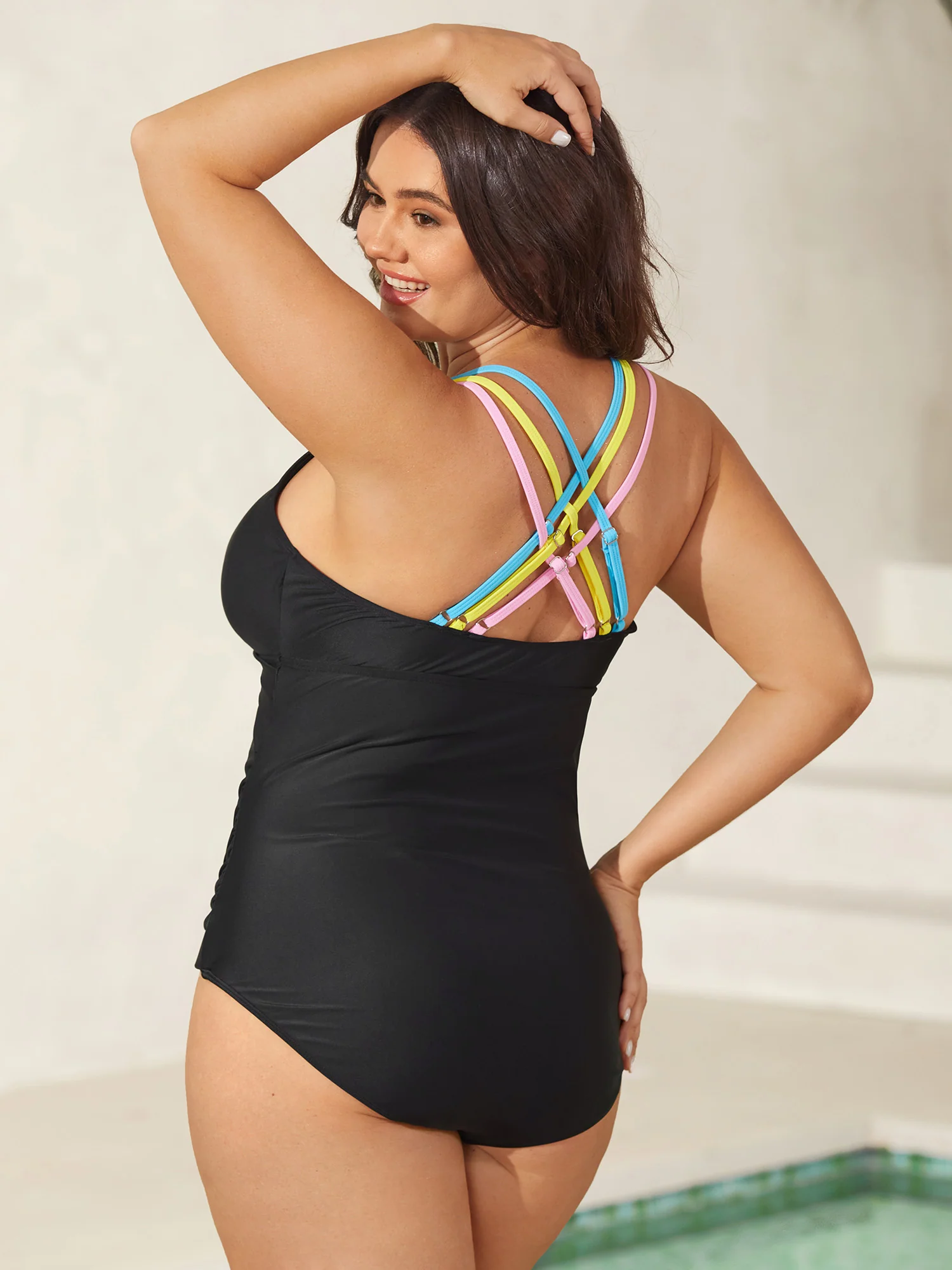 Twist Ruched Sculpted One-Piece Swimsuit