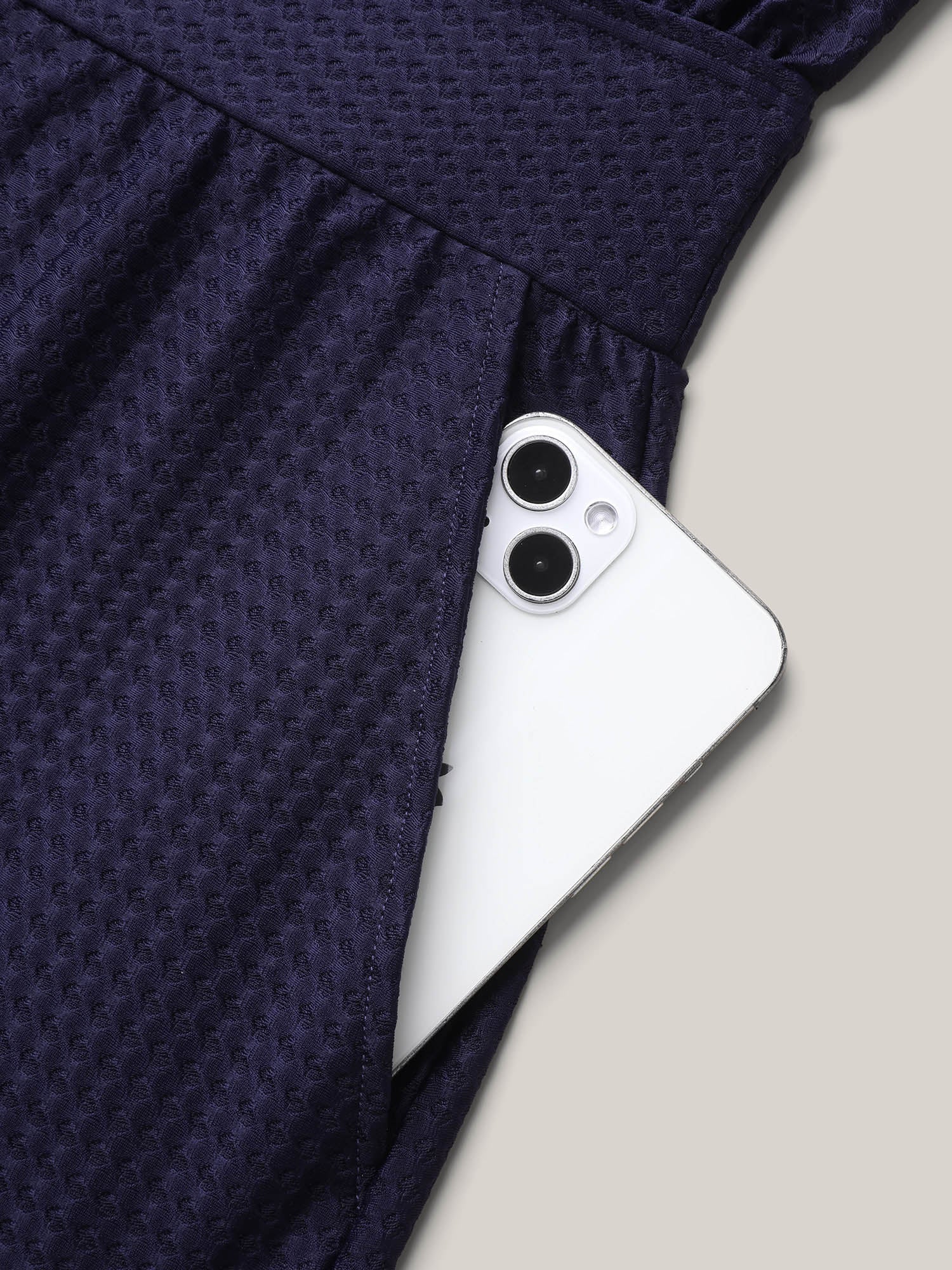 Scoop Neck Pockets One-Piece Swimsuit