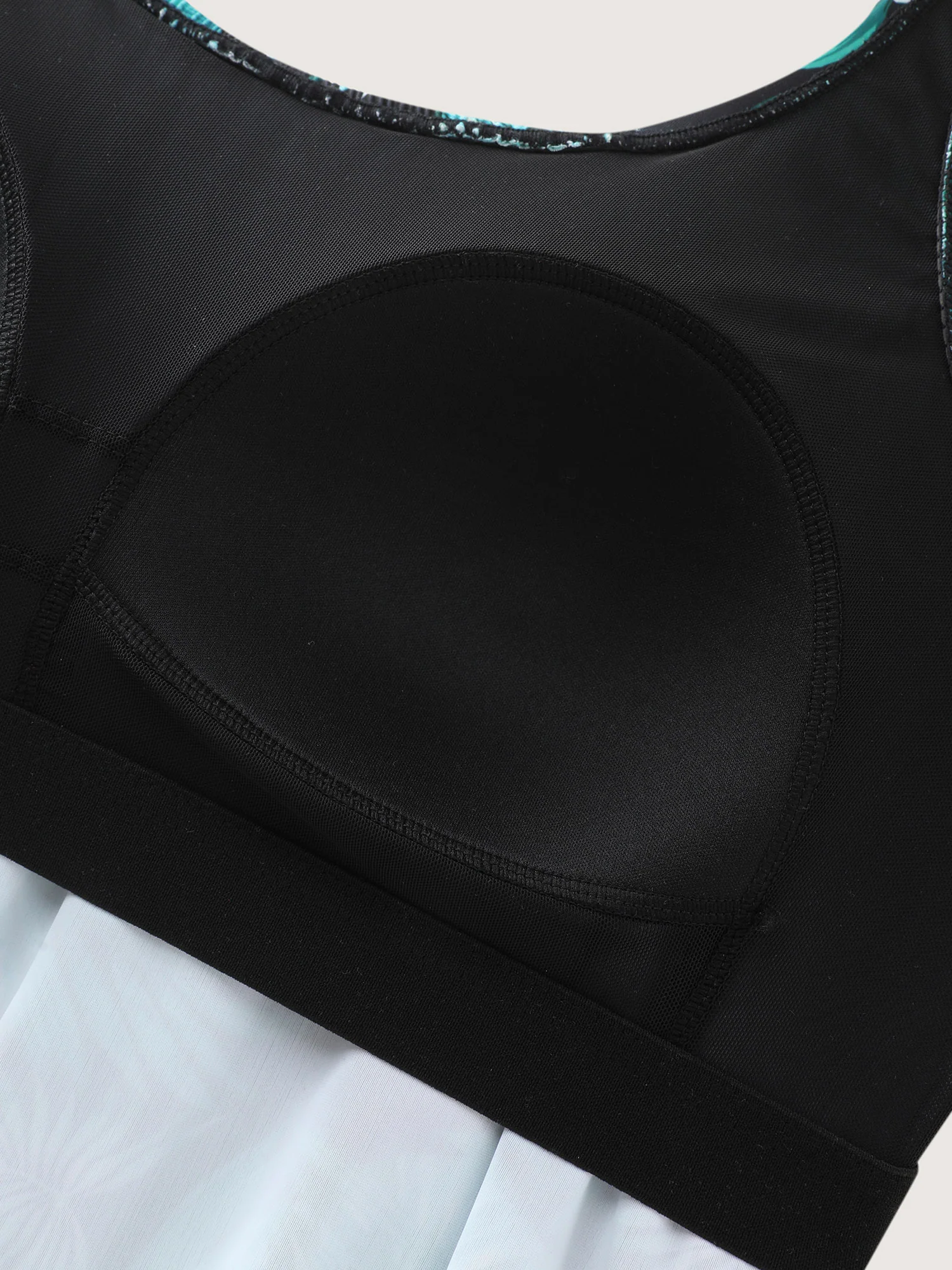 Tropical Flower Print Pockets One-Piece Swimsuit