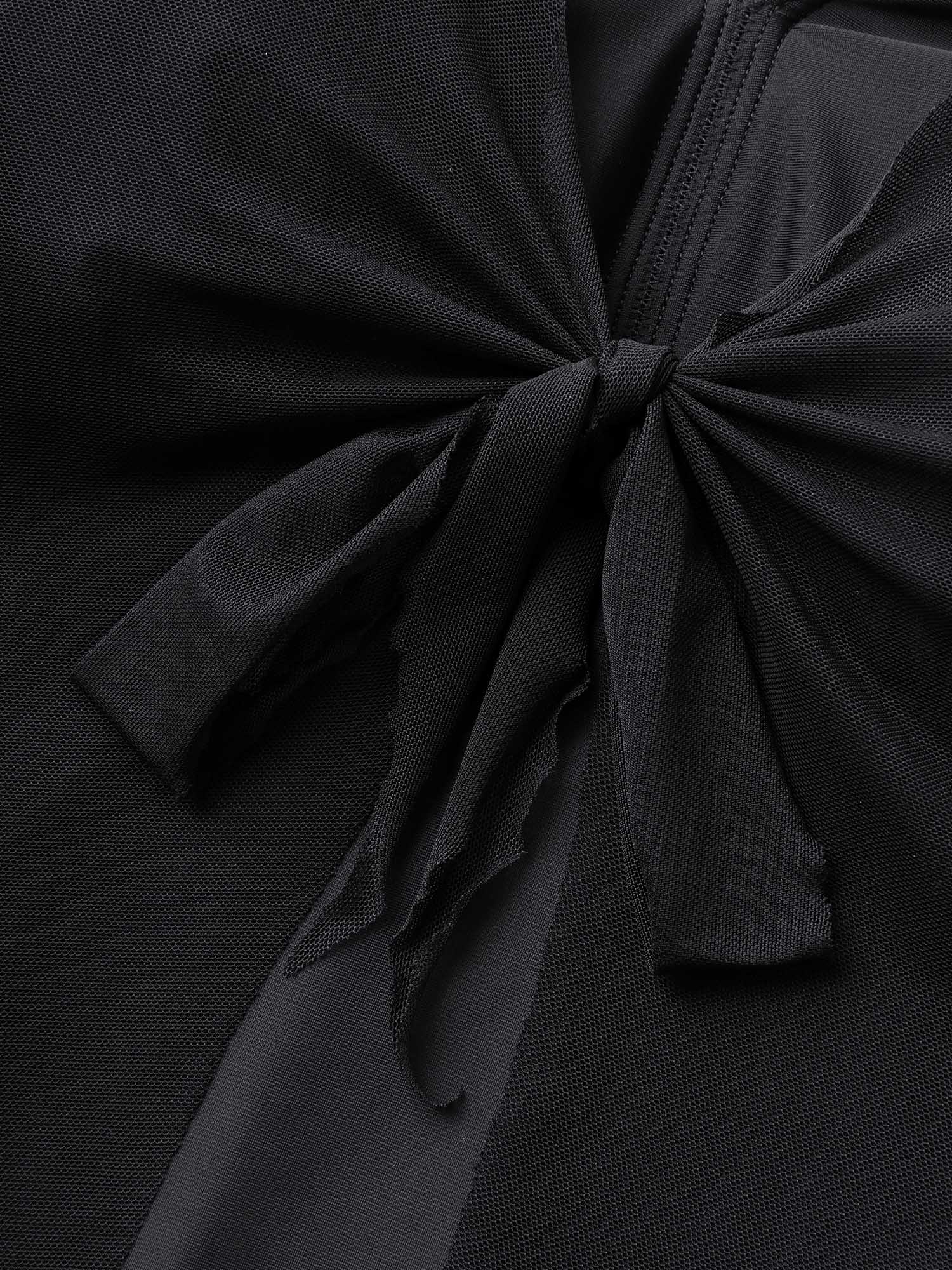 Knotted Front Extra Coverage One-Piece Swimsuit