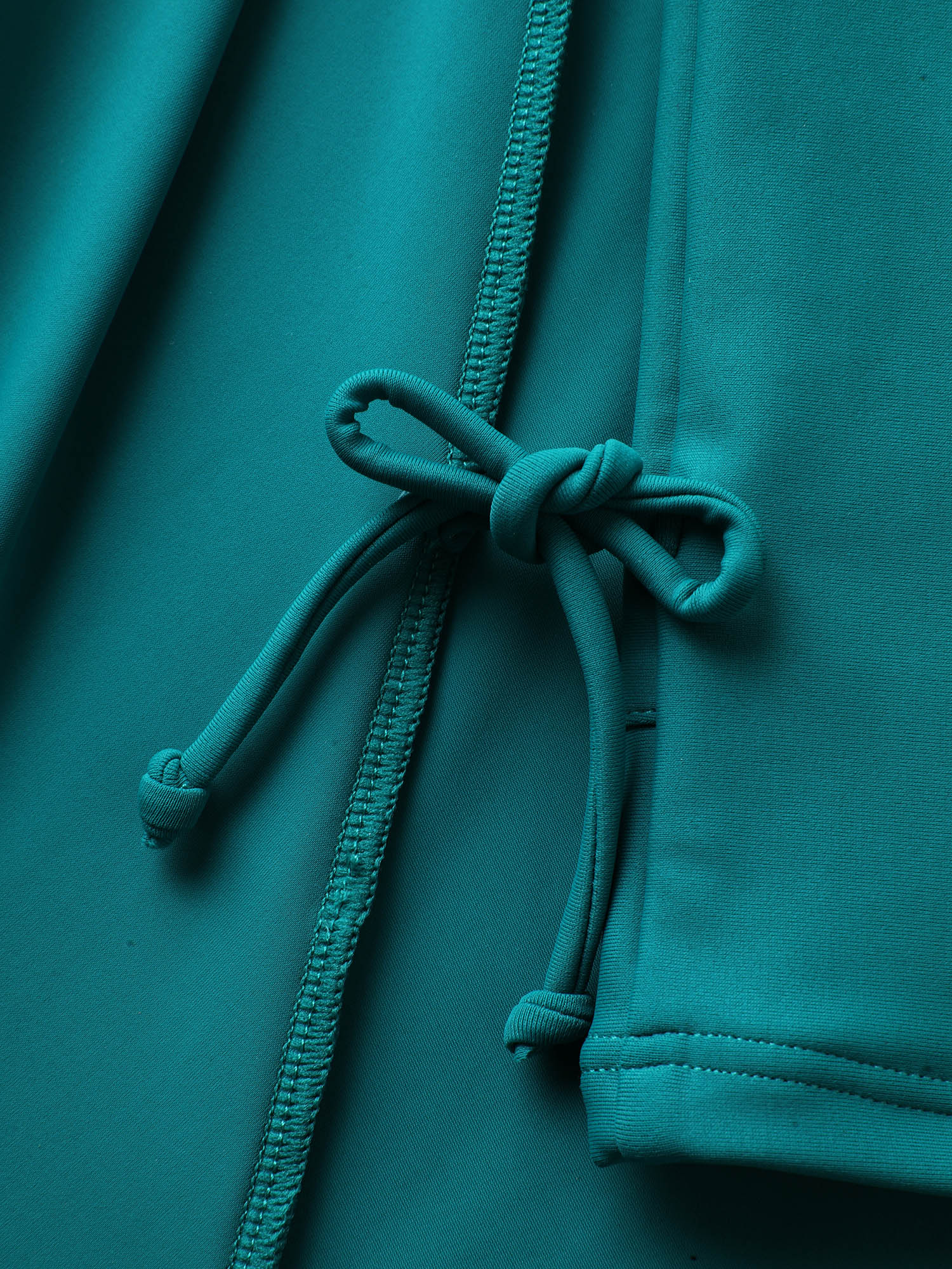 Anti-Float Tie Twist Slit Swim Dress