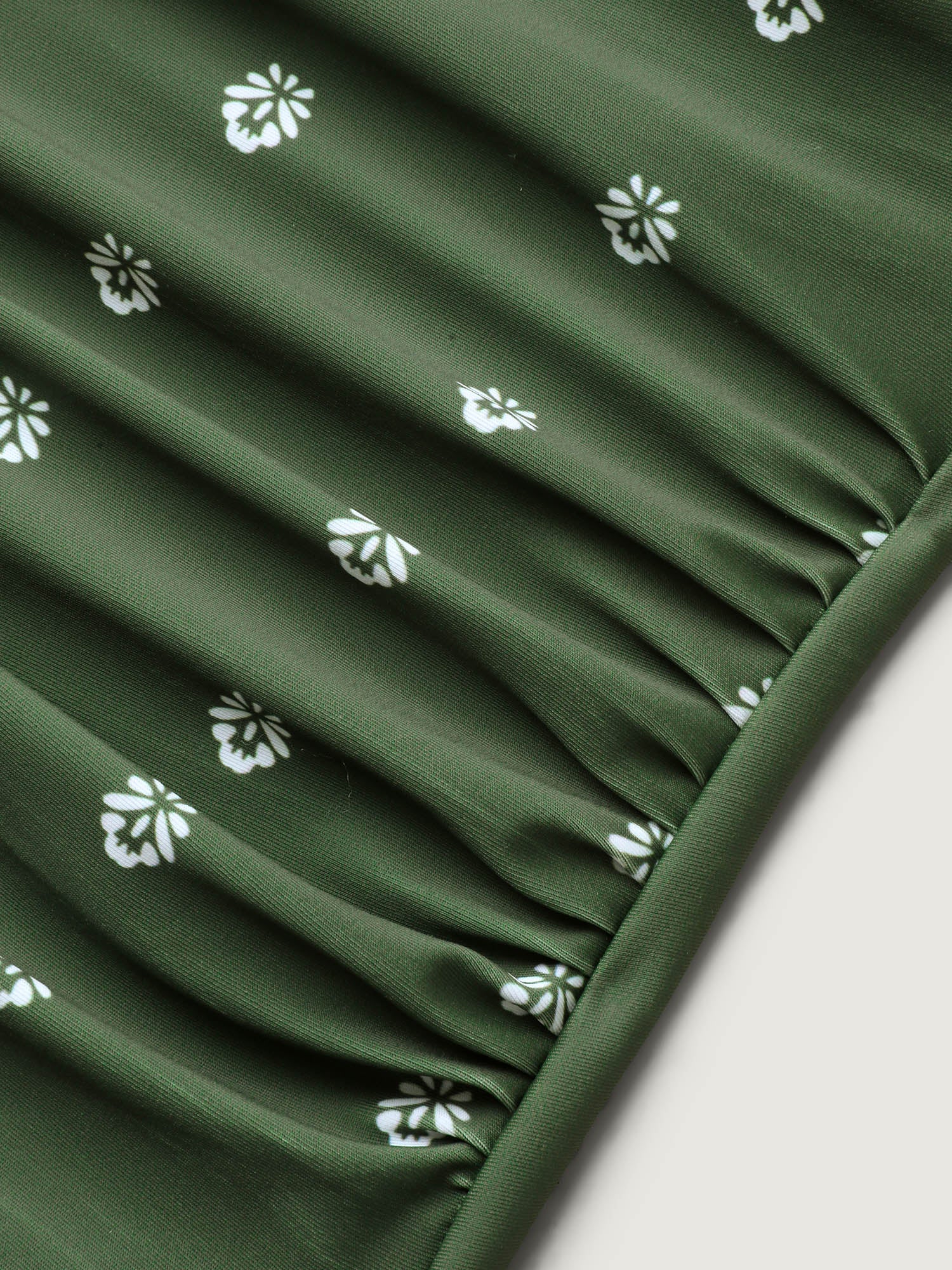 Paisley Print Ruched One-Piece Swimsuit