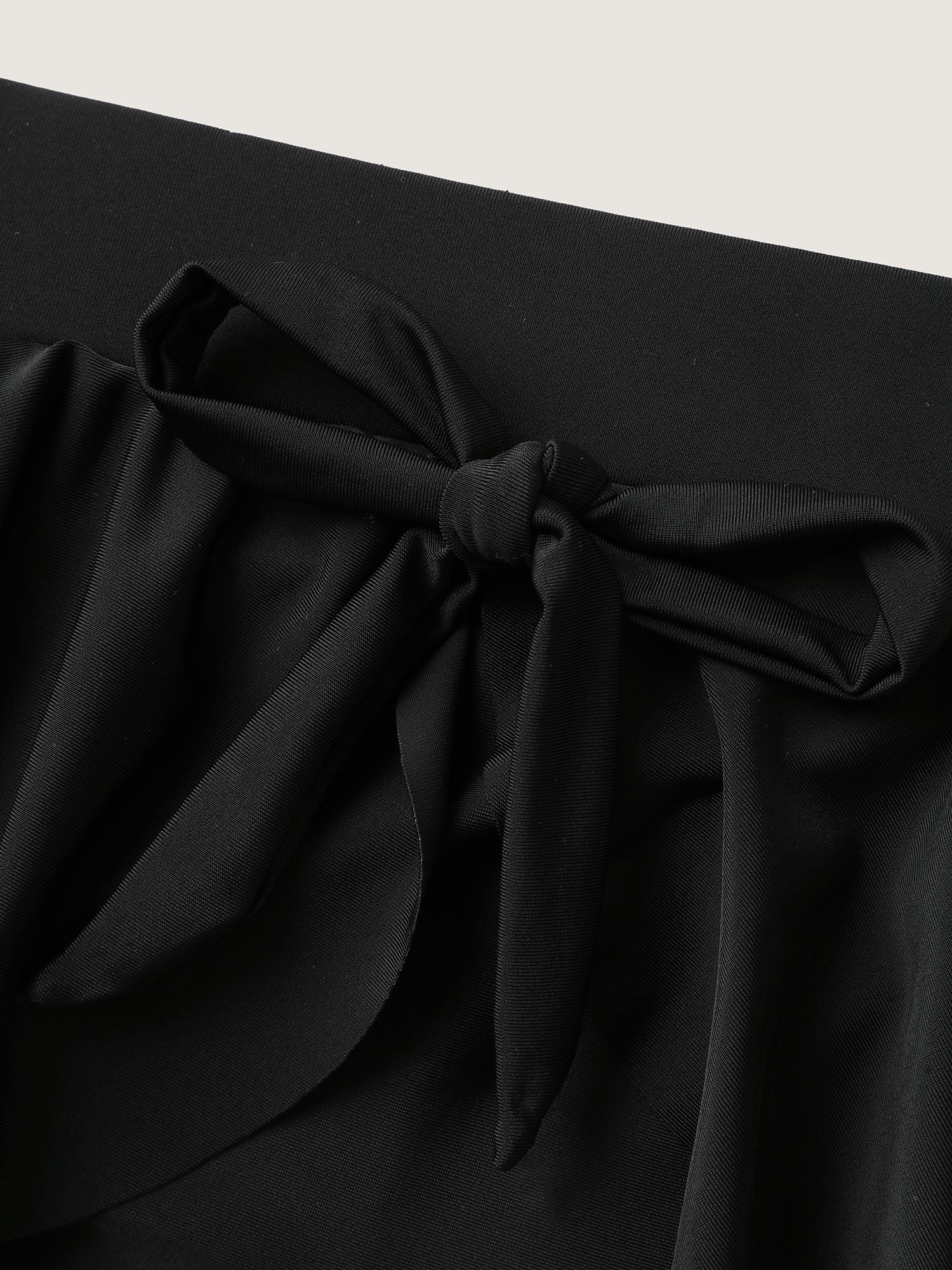 Ruffled Hem Knotted Swim Bottoms