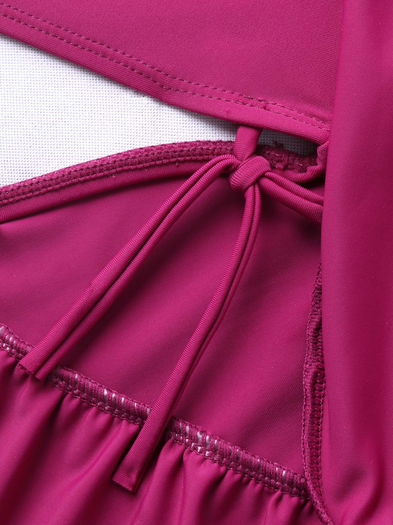 Ruffled Fit and Flare Swim Dress