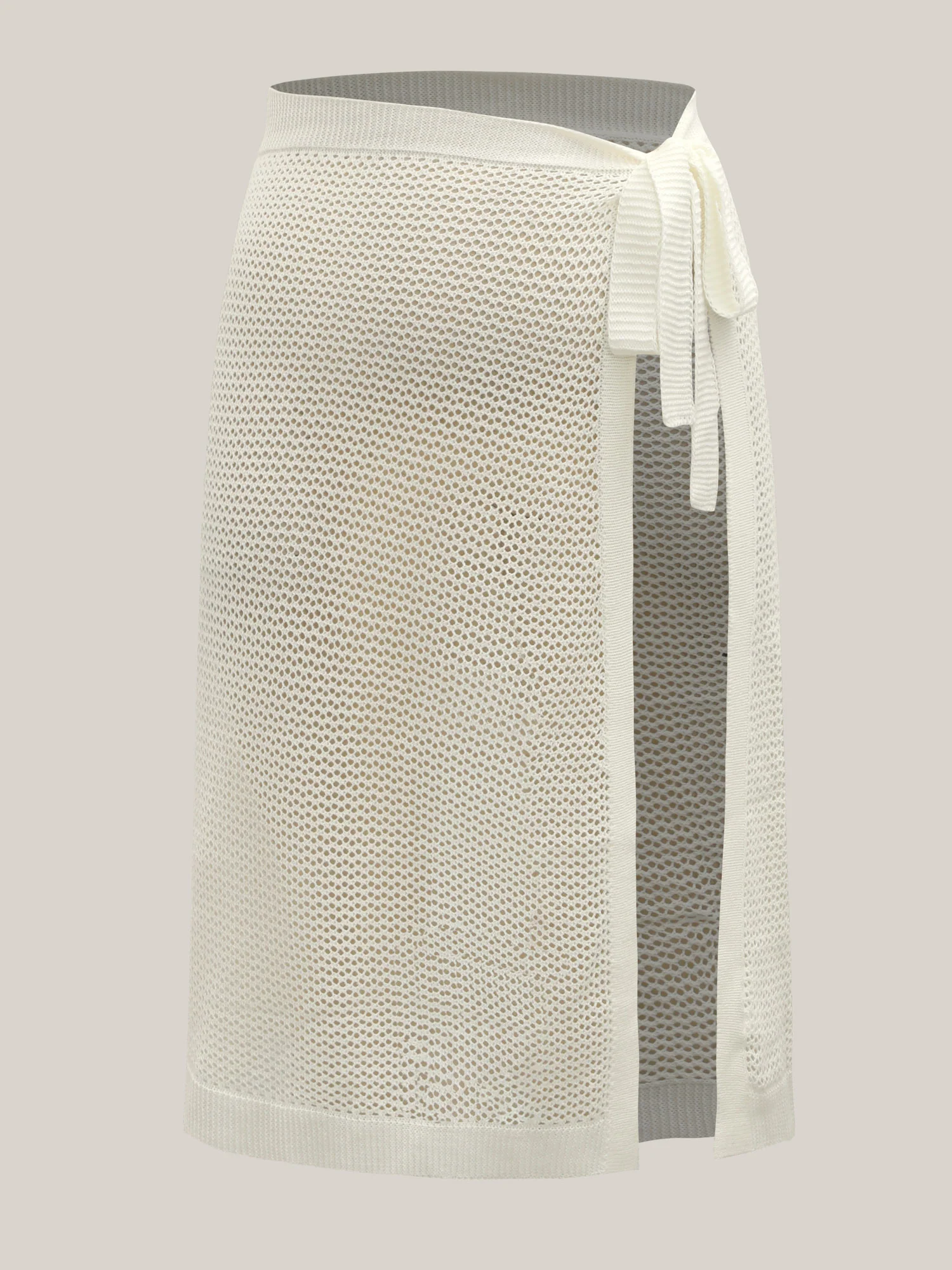 Crochet Tie Side Wrap Sarong Cover Up