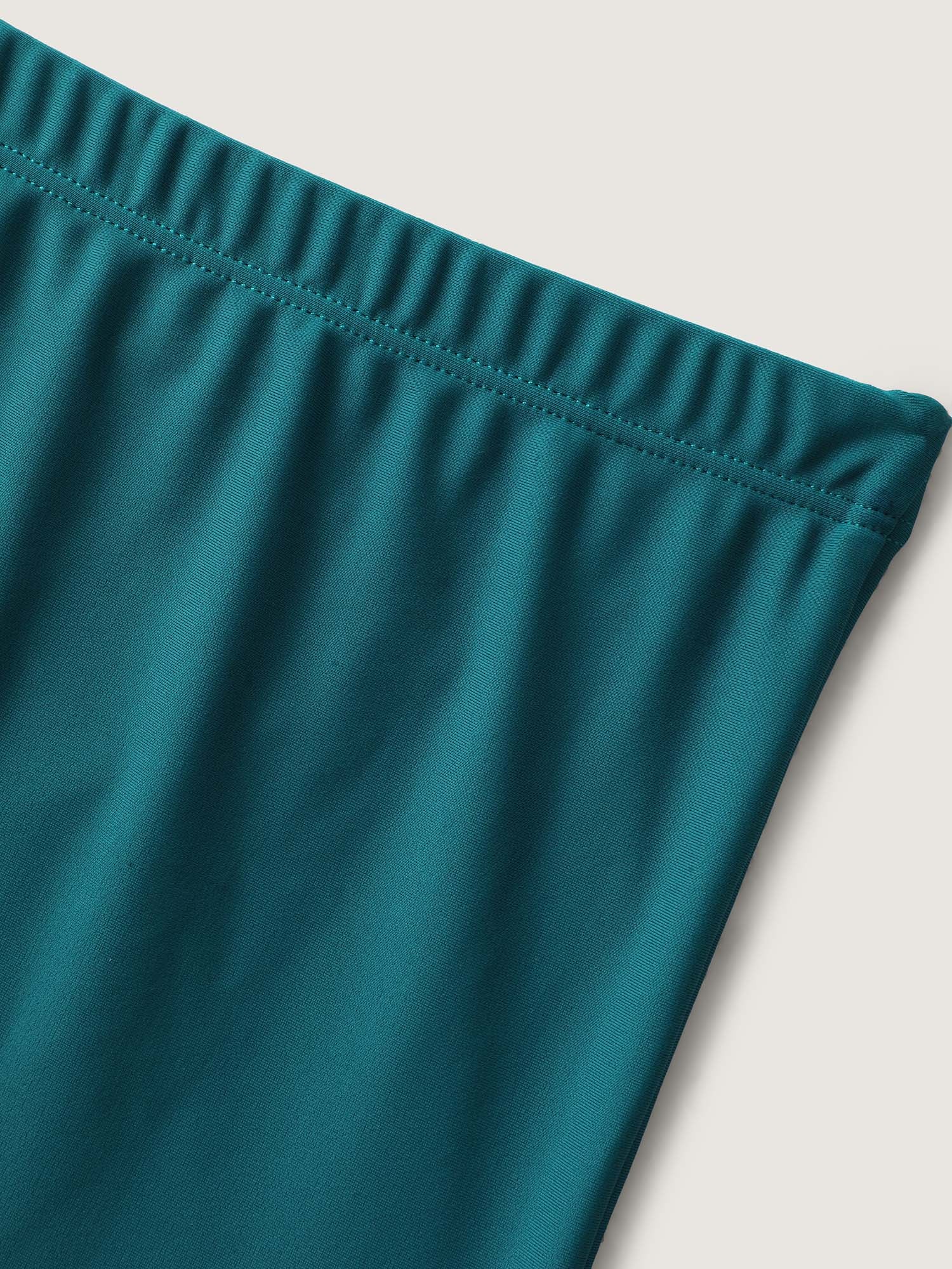 Leafy Print Fit and Flare Swim Dress