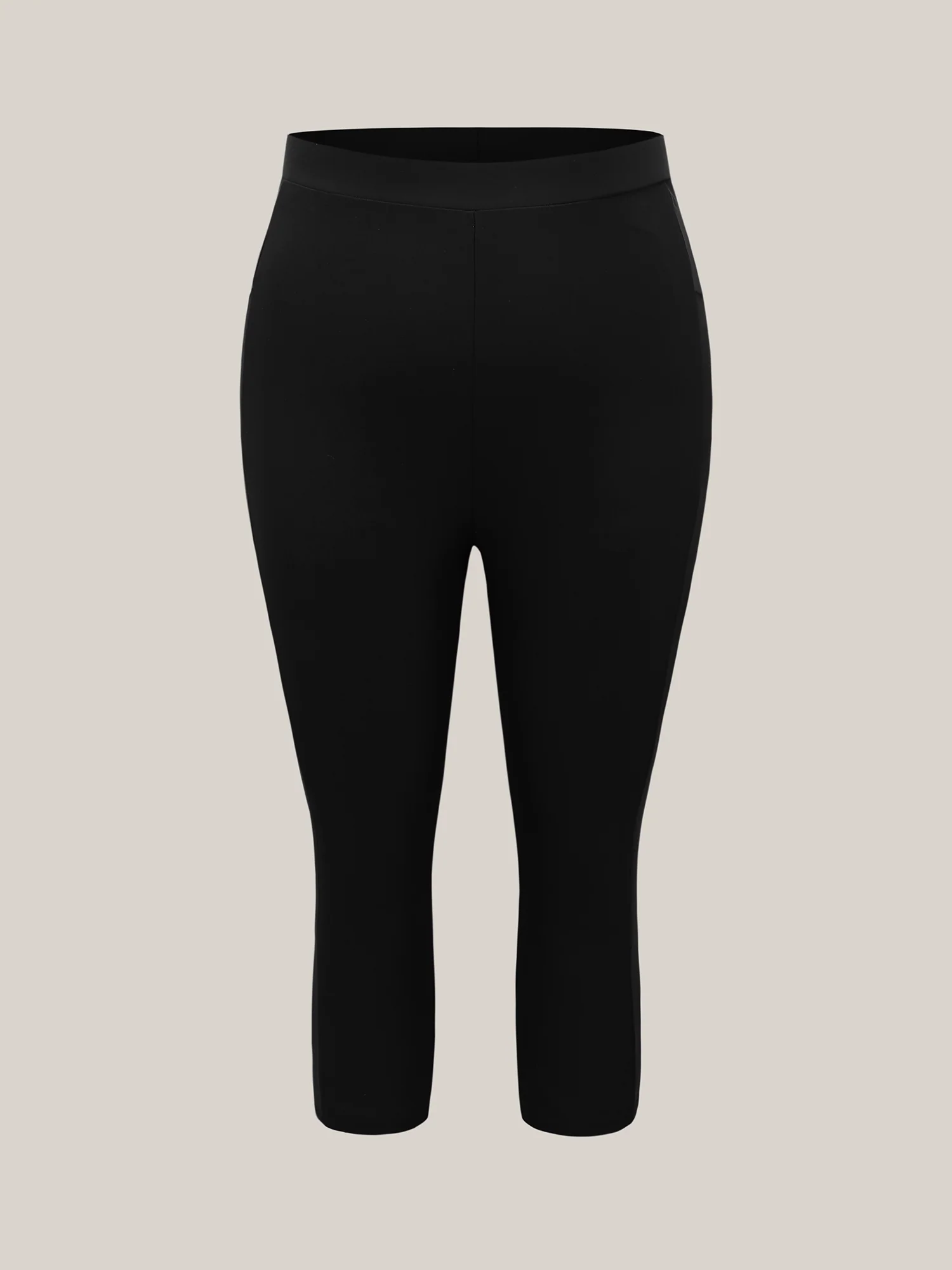 Mid Rise Cropped Tight Swim Pants