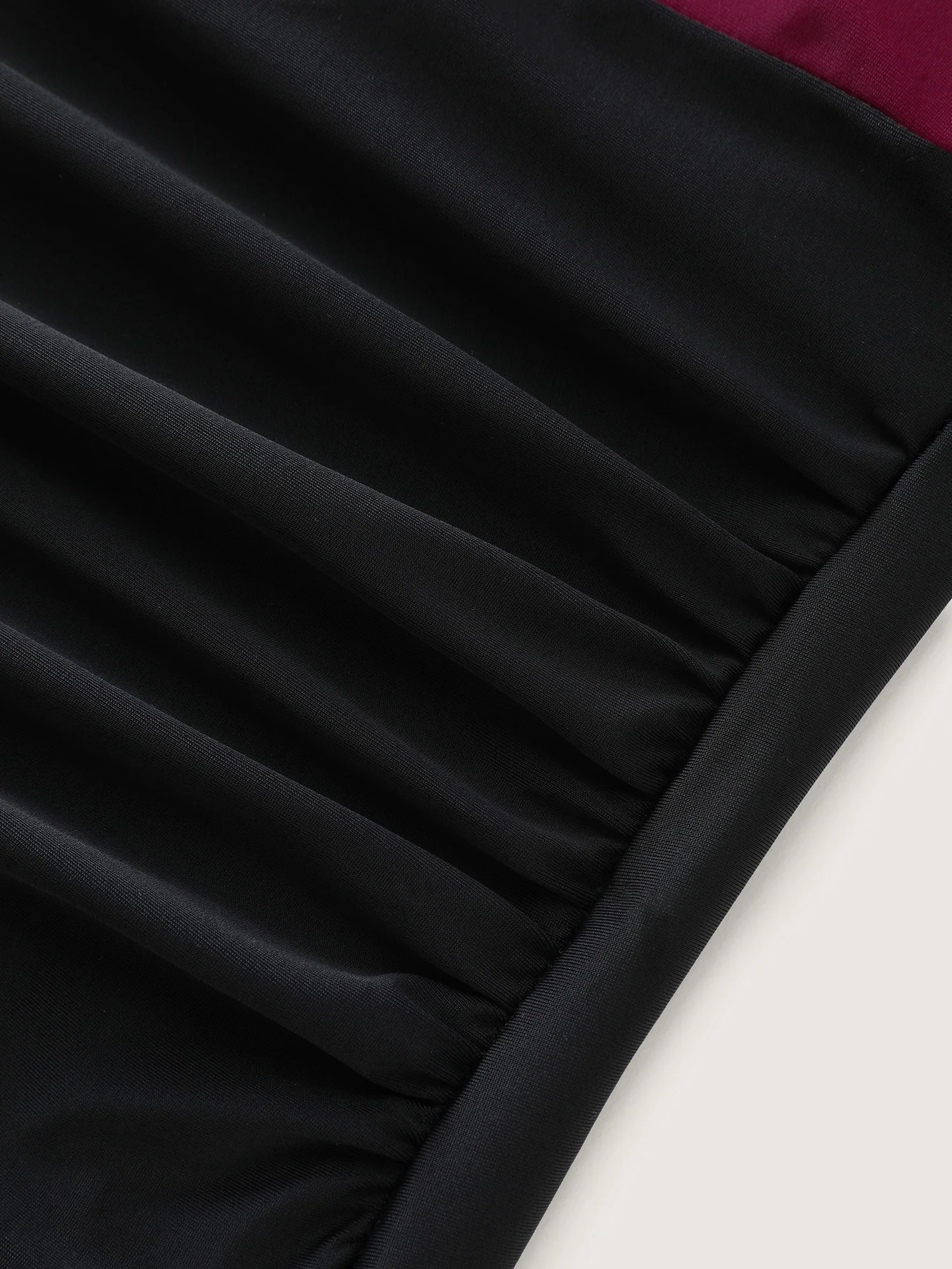 Contrast Twist Front Tummy-Control One Piece Swimsuit