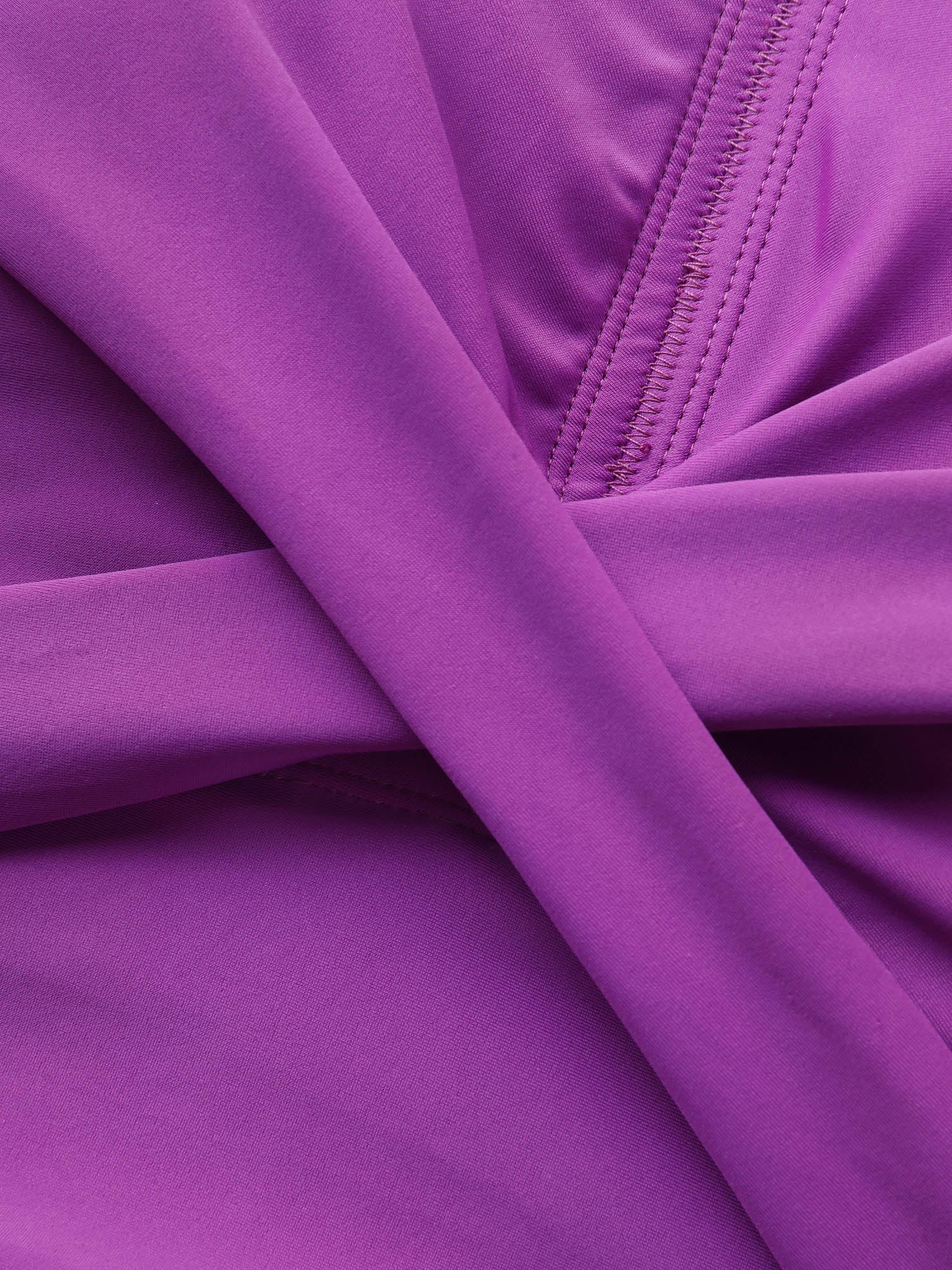 Twist Front Ruched One-Piece Swimsuit