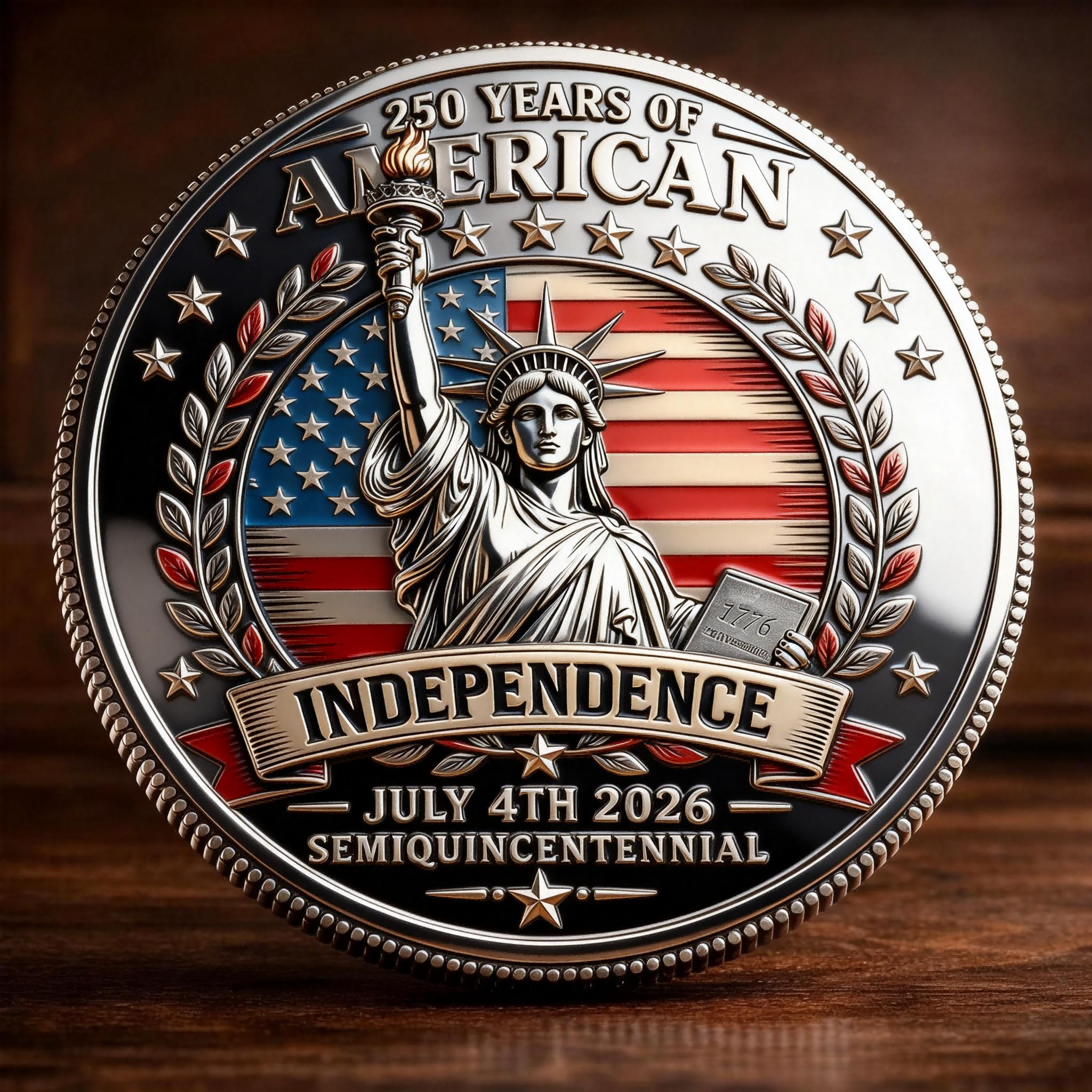 🏆Flash Sale 60% OFF -“250 Years of Freedom” – America Semiquincentennial Commemorative Coin (1776–2026) 🇺🇸🪙
