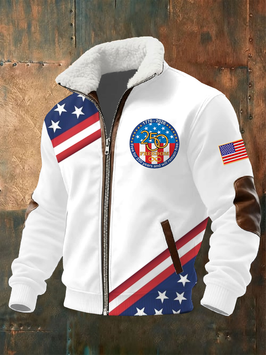 Men's Retro 250th Anniversary Printed Jack Coat