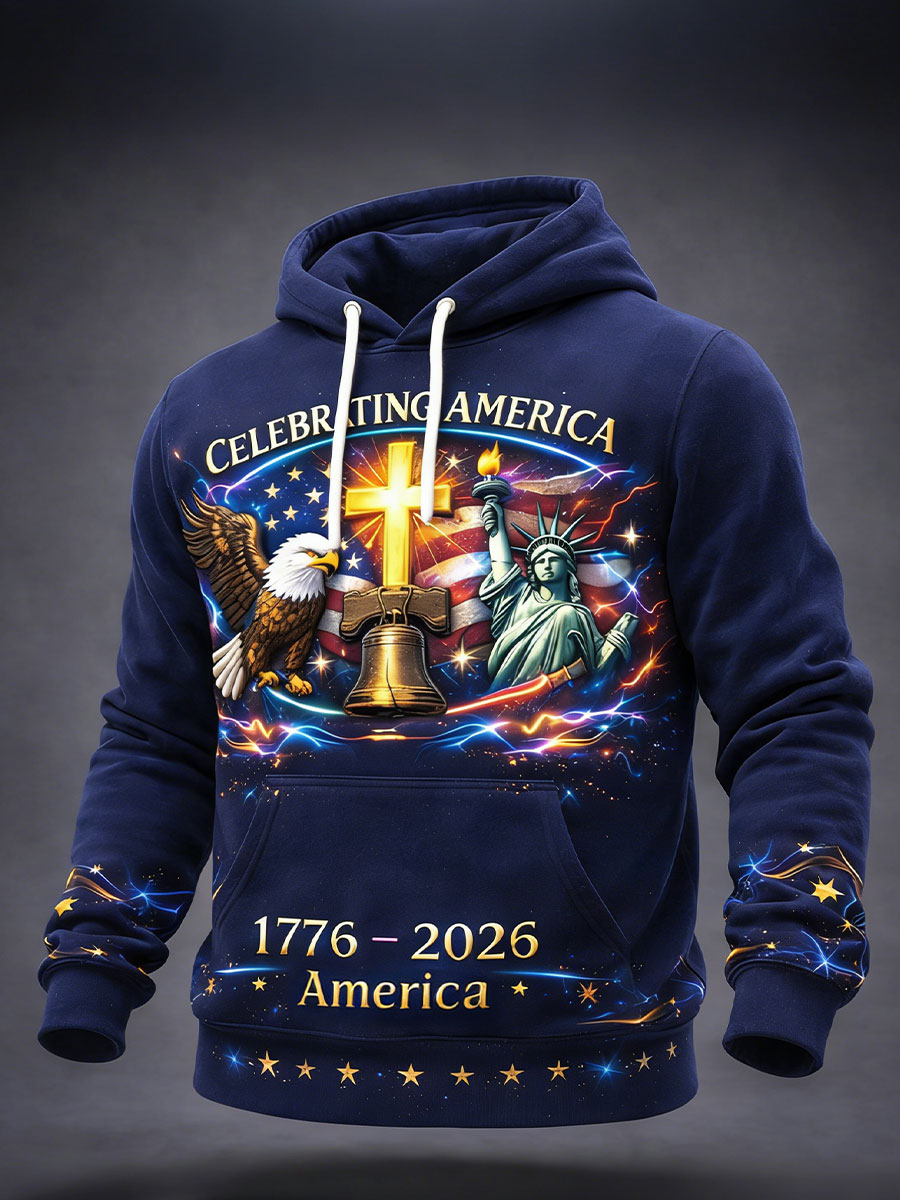 Men's celebrating America hoodies
