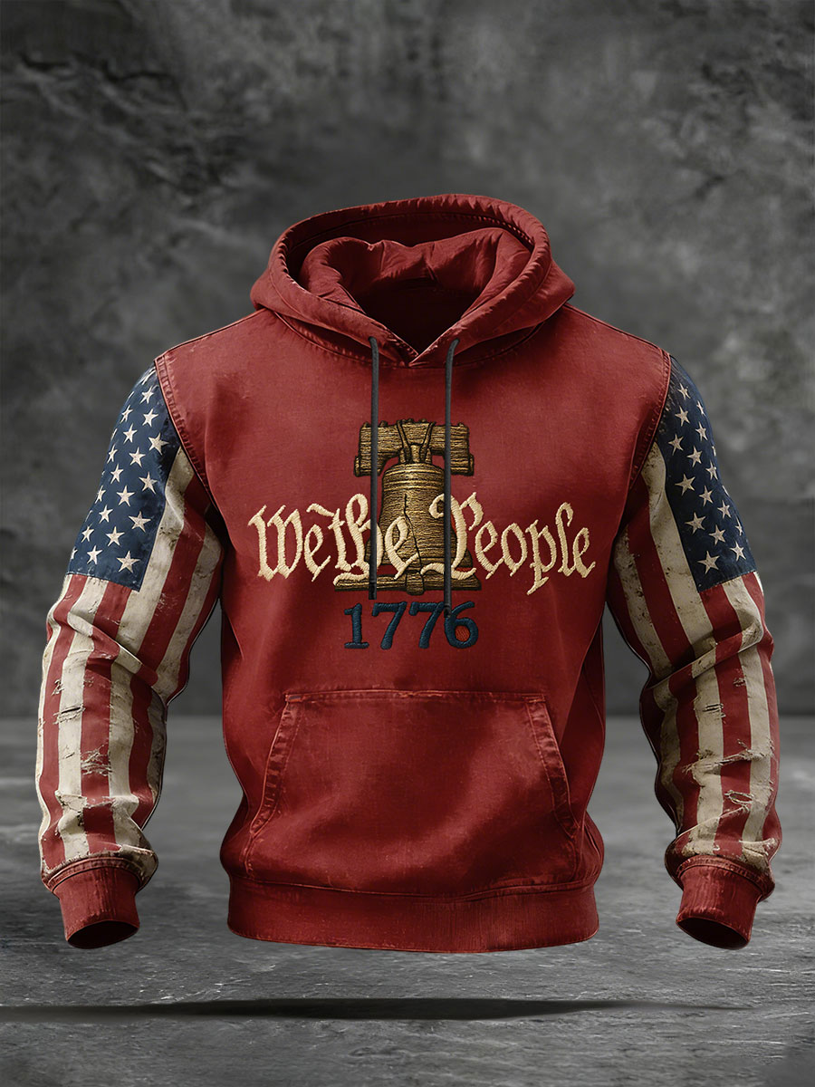 Men's 250th Anniversary Printed Casual Hoodie