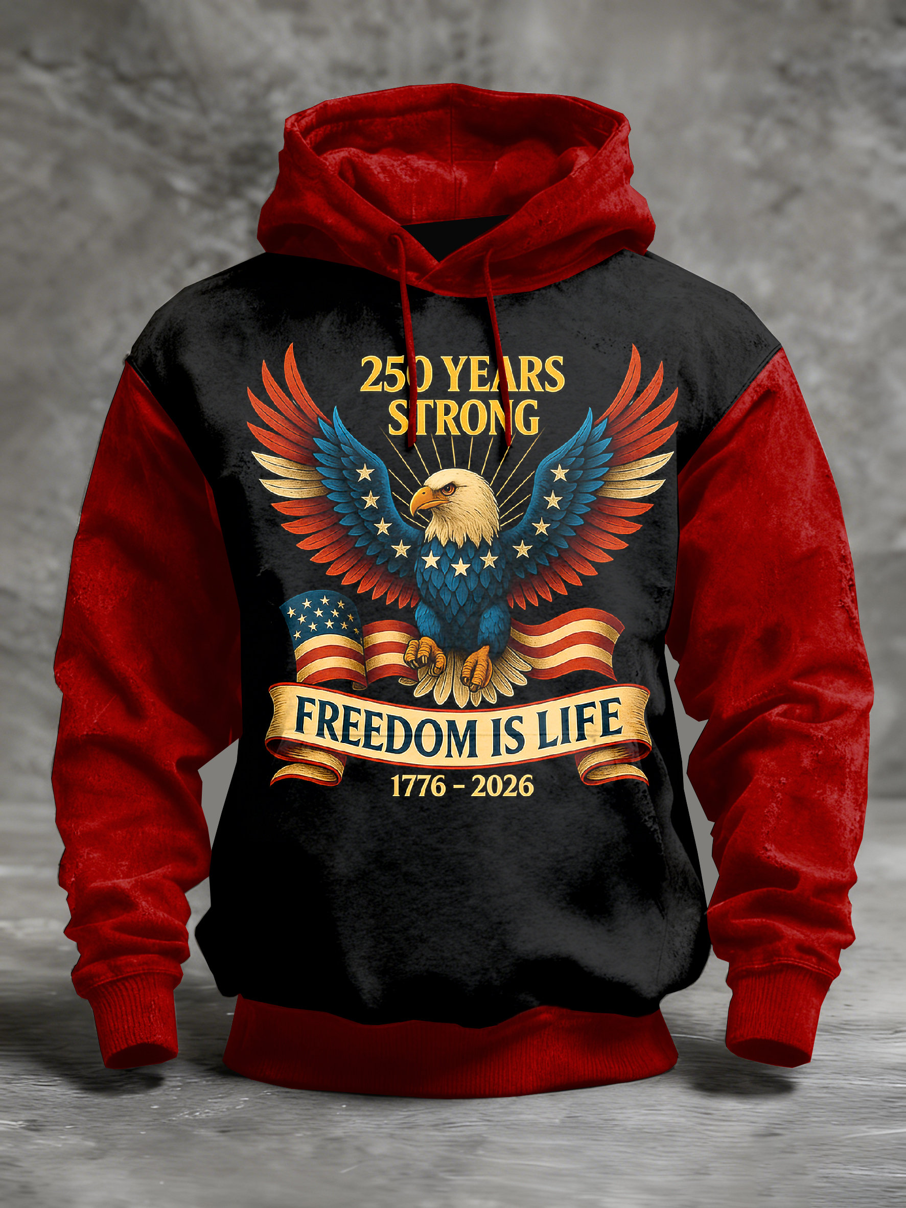 Men's Retro 250th Anniversary Printed Sweatshirt