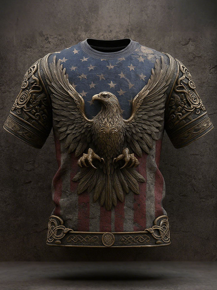 Men's USA Flag Eagle T-Shirts