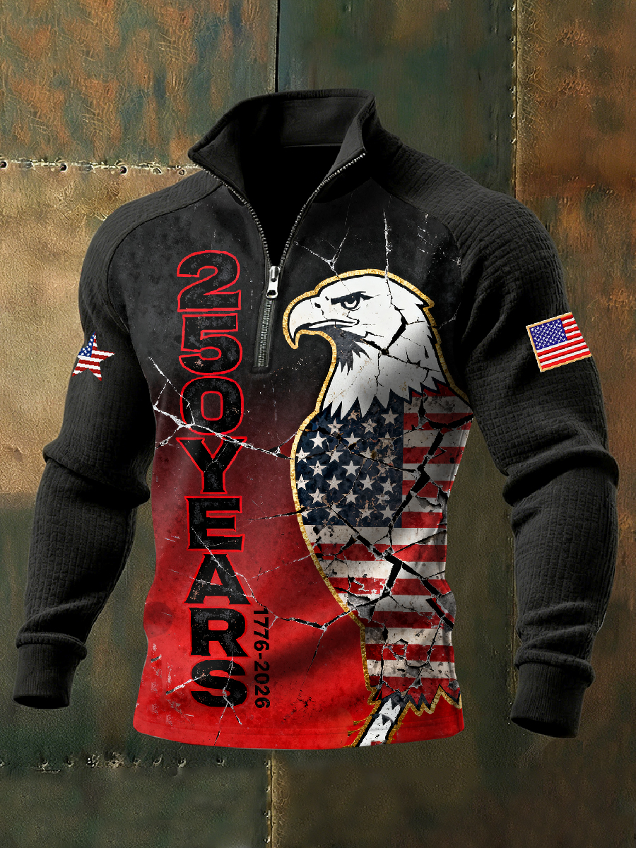 Men's Retro 250th Anniversary Printed Sweatshirt