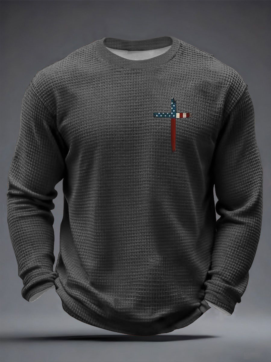 Men's Faith Over Fear Waffle Long Sleeve T-Shirt