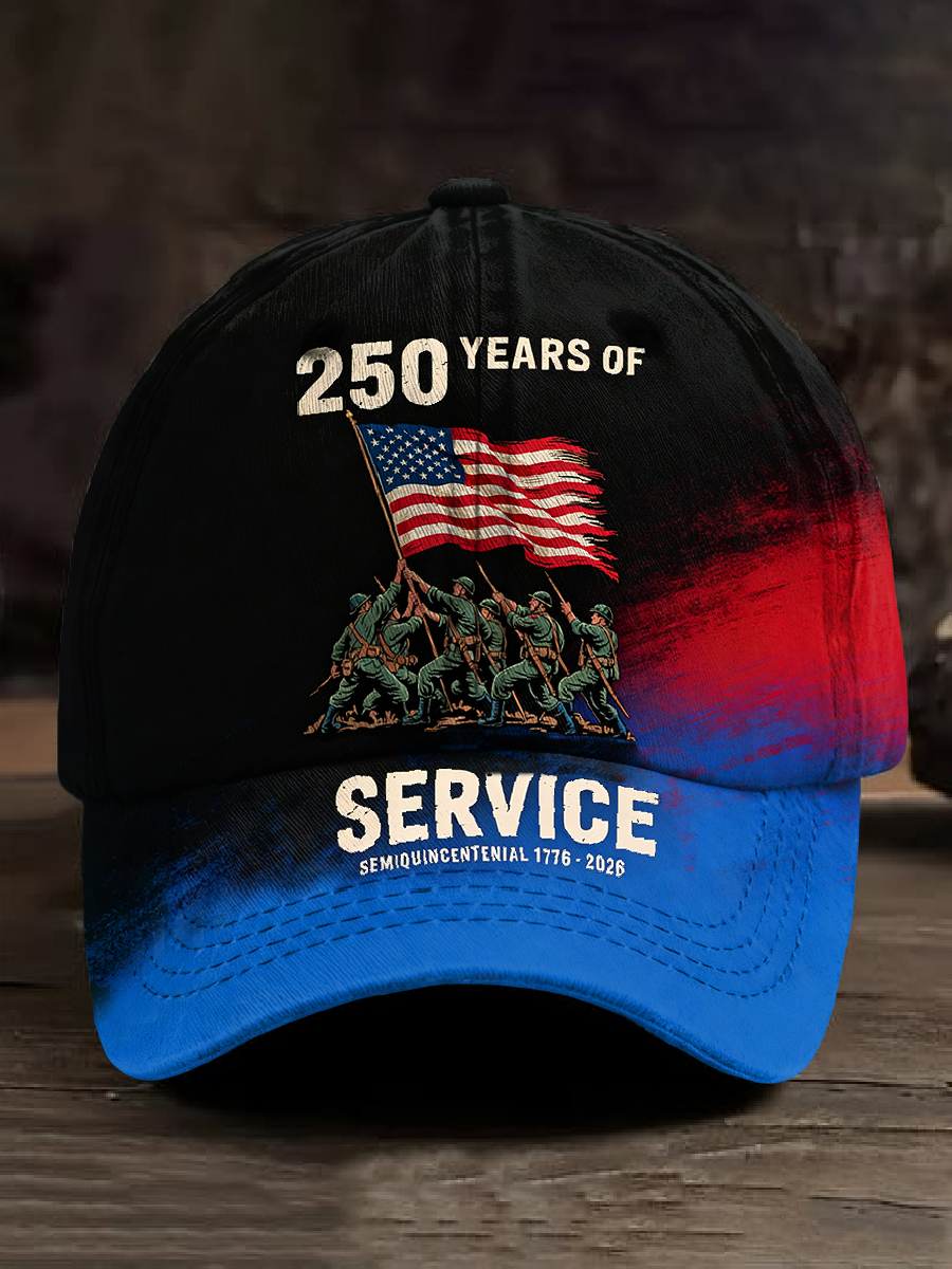 Men's Retro 250th Anniversary Printed Baseball Cap