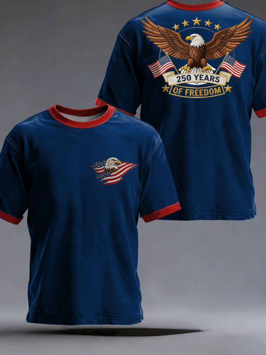 Men's 250th Printed Casual T-Shirt