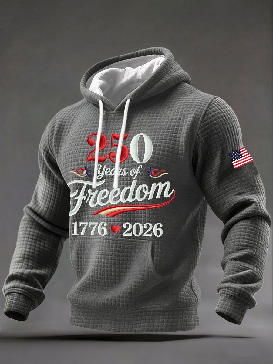 Men's 250th Print Casual Hoodie