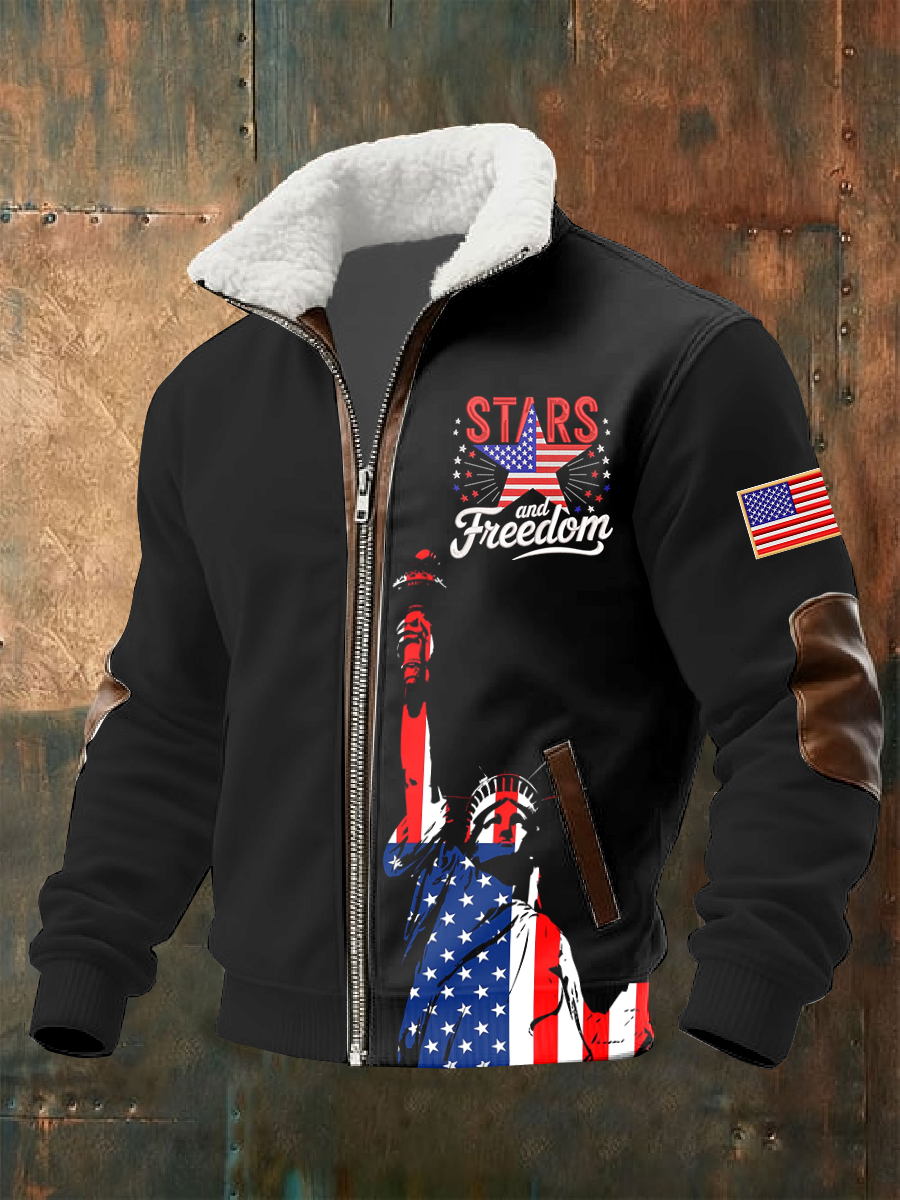 Men's Retro 250th Anniversary Printed Jack Coat