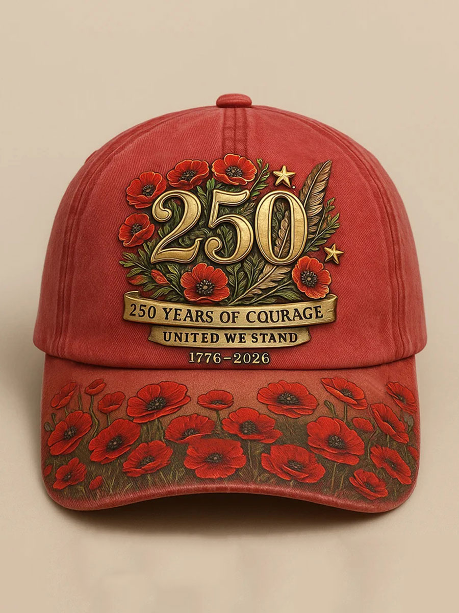 250th Printed Casual Unisex Cap
