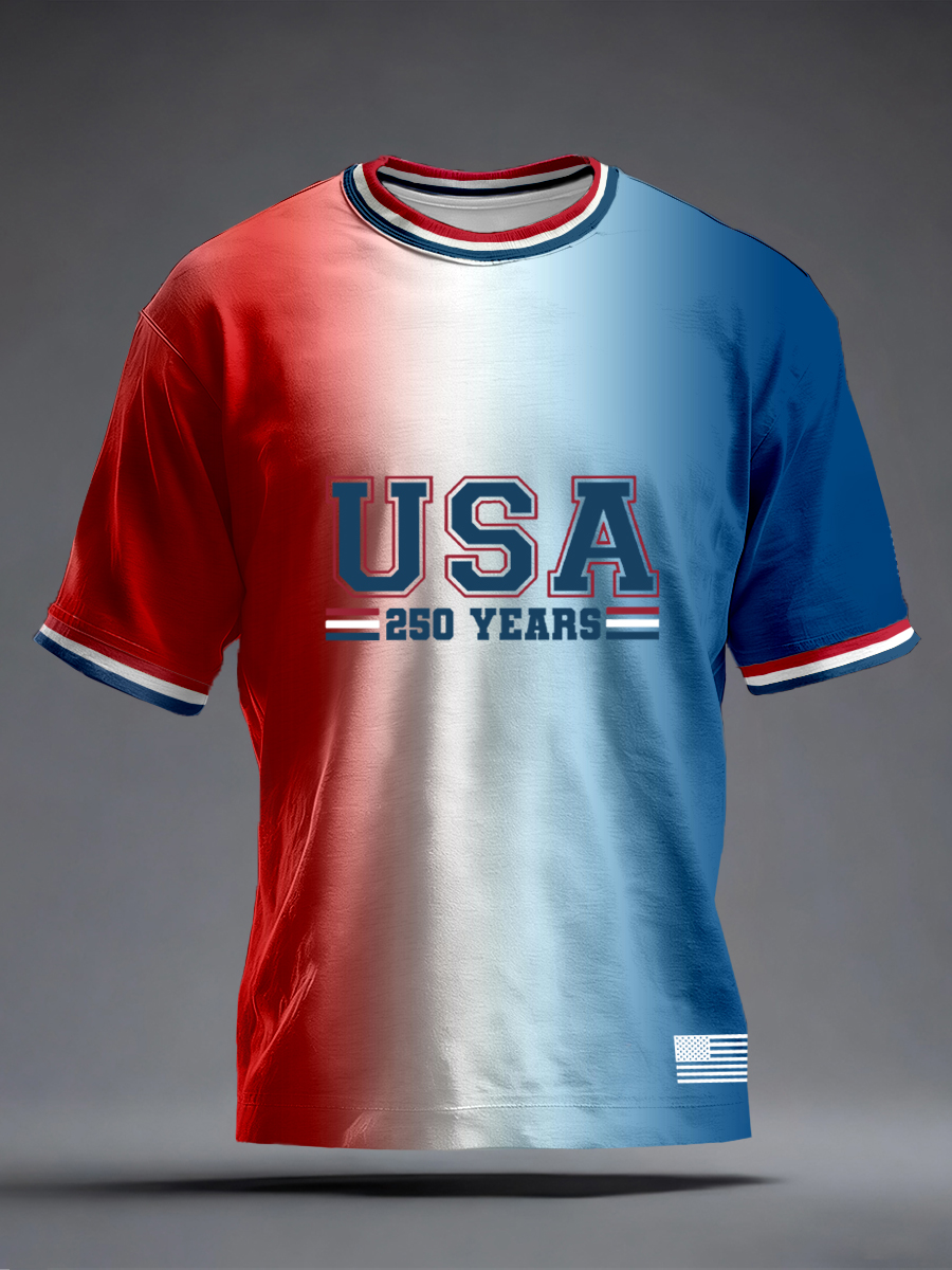 Men's American 250th Anniversary Print T-Shirt