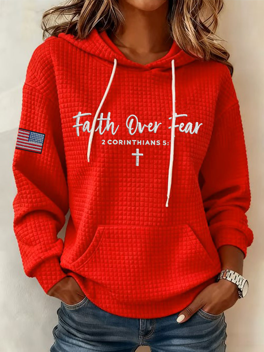 Women's Faith Over Fear Hooded Sweatshirt