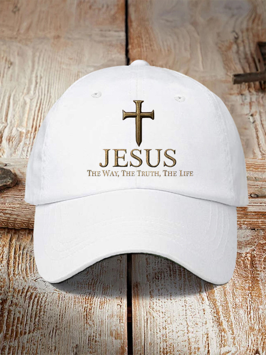 Unisex Jesus The Way The Truth The LifeCross Faith Print Hat